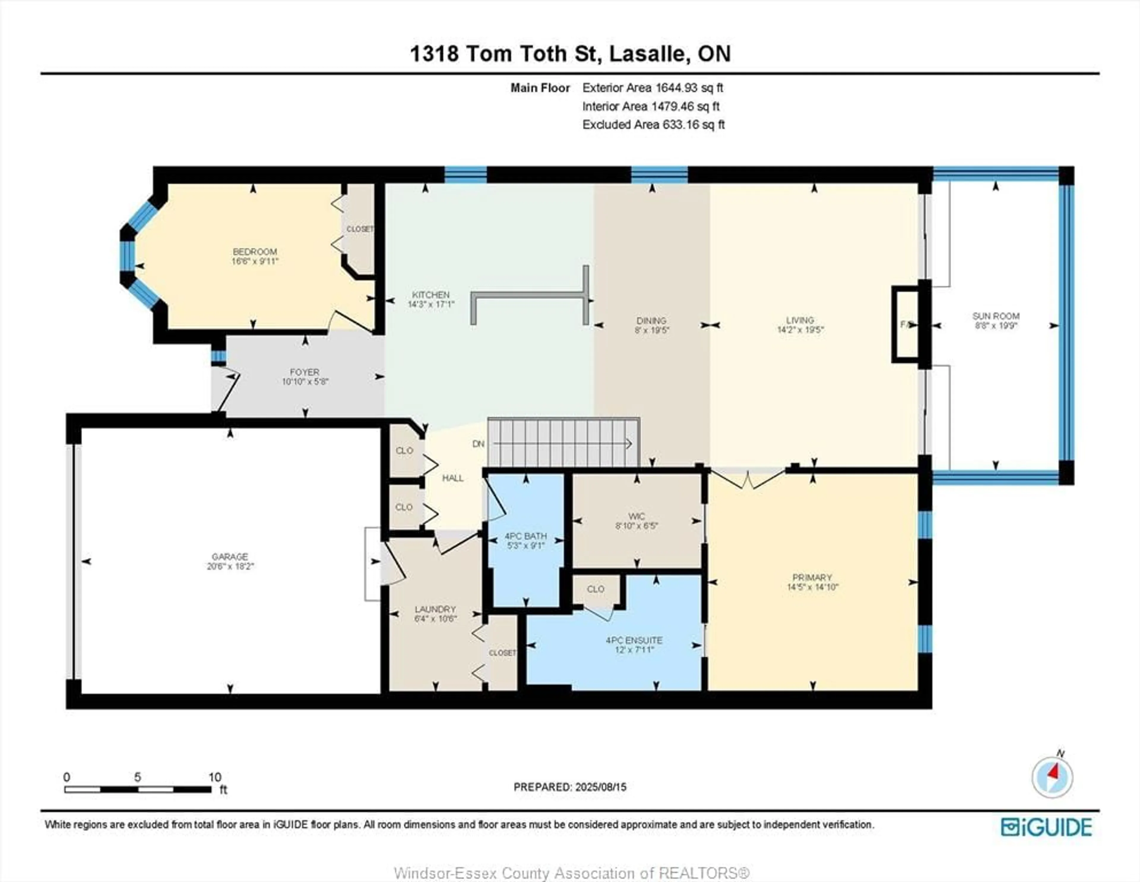 Floor plan for 1318 TOM TOTH St, LaSalle Ontario N9H 0L9