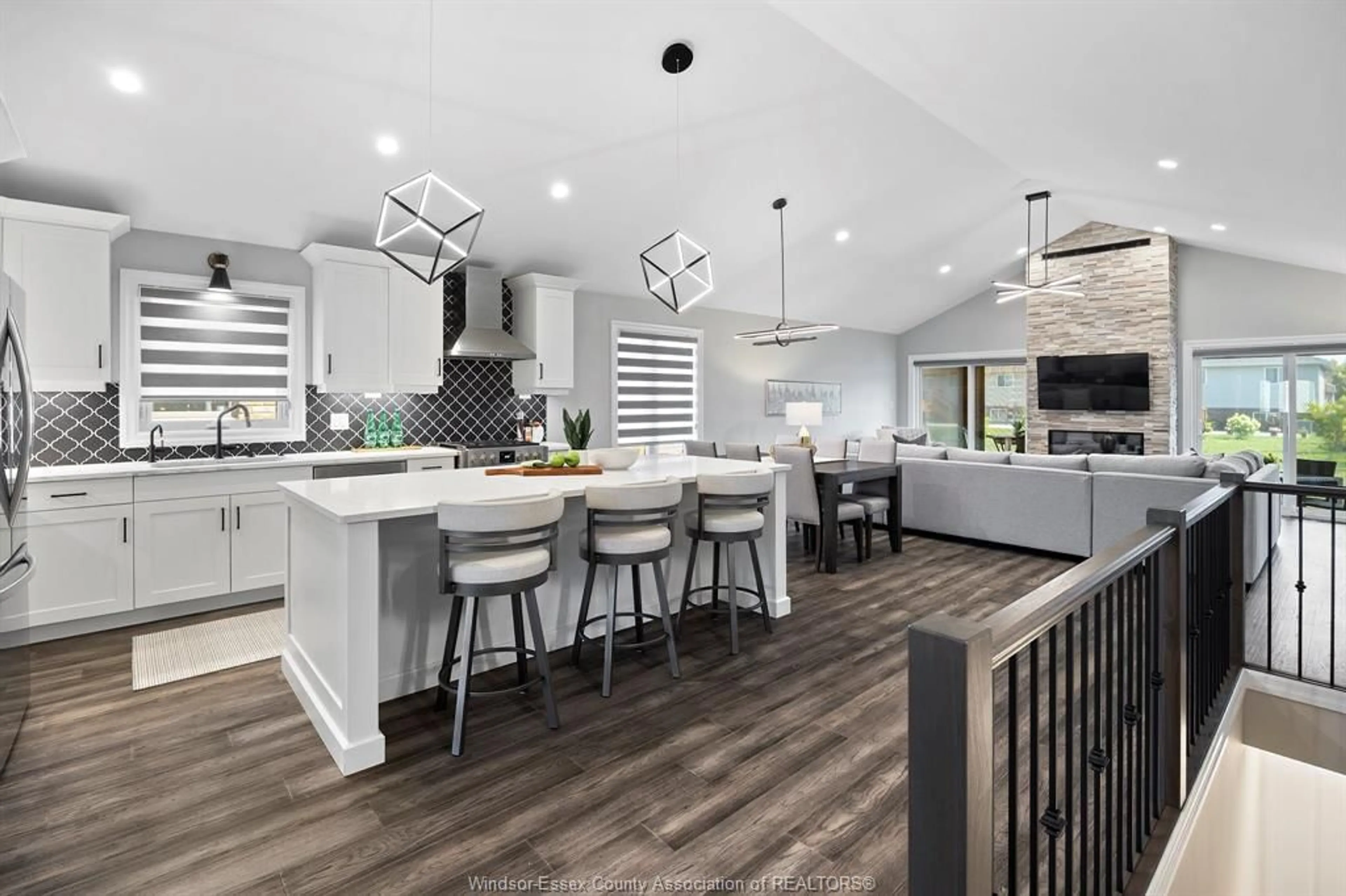 Open concept kitchen, ceramic/tile floor for 1318 TOM TOTH St, LaSalle Ontario N9H 0L9