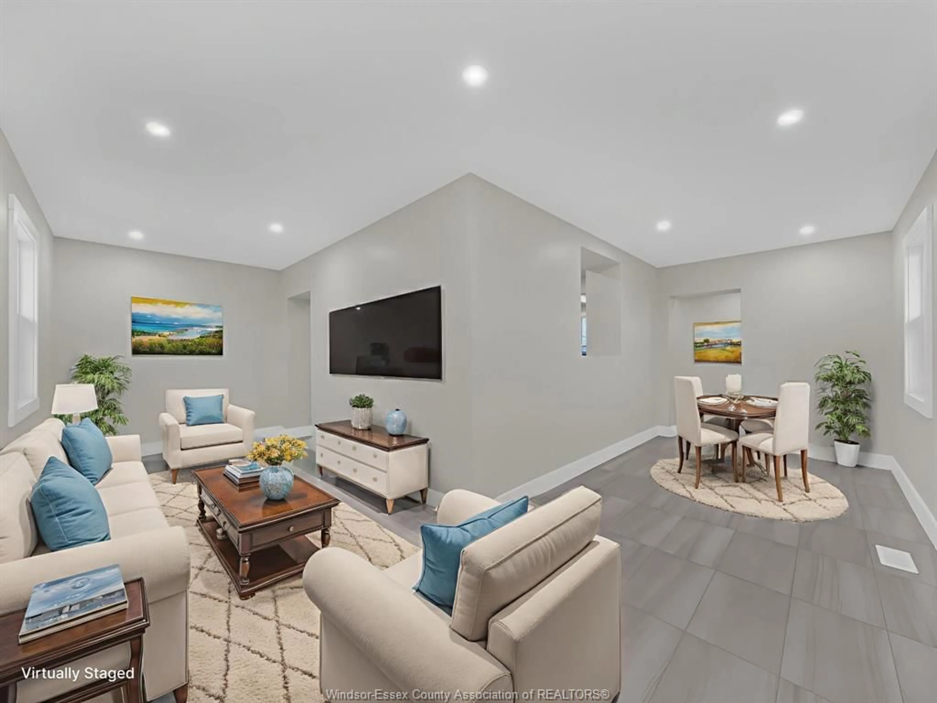 Living room with furniture, ceramic/tile floor for 27 Road 7, Kingsville Ontario N0P 2G0