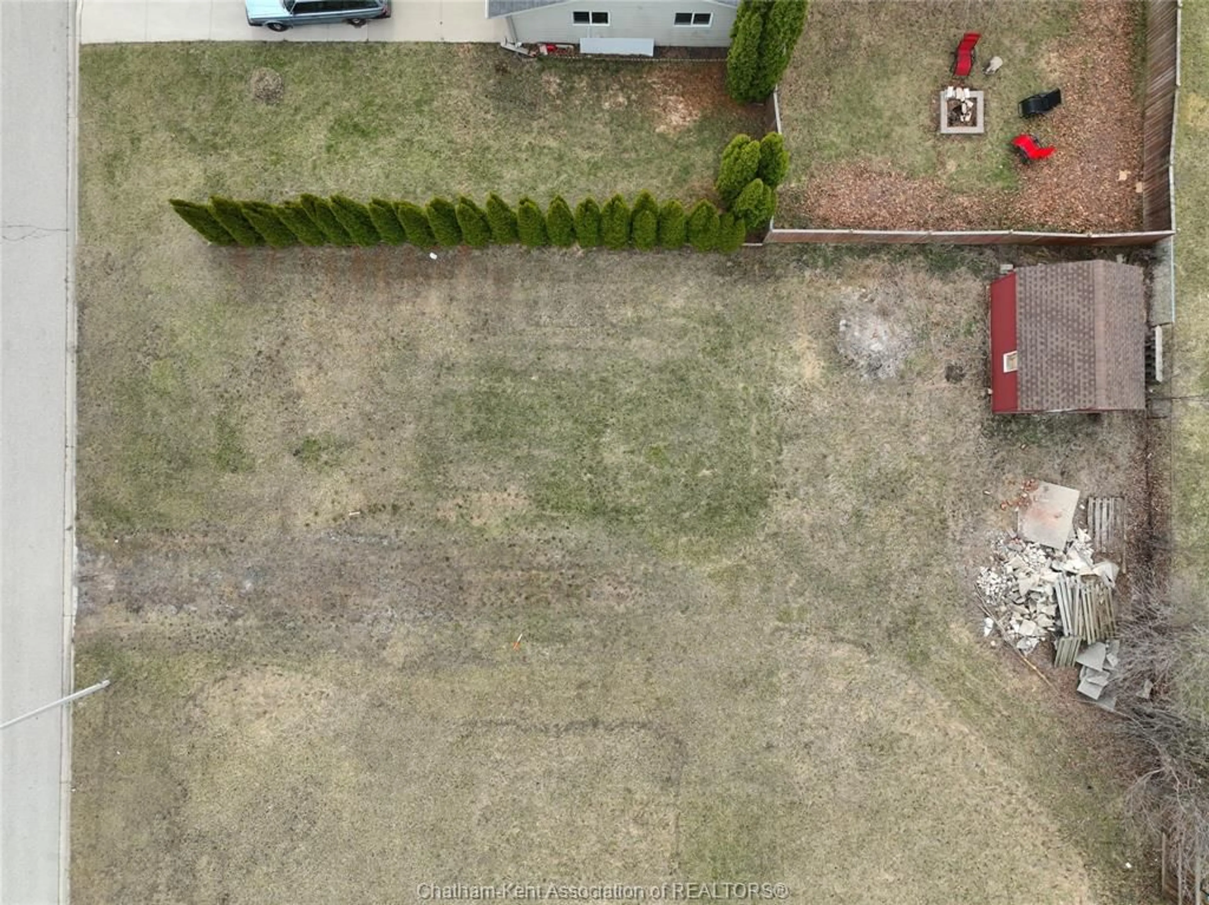 A pic from outside/outdoor area/front of a property/back of a property/a pic from drone, street for 1583 COUNCILLORS St, Moore Township Ontario N0N 1H0
