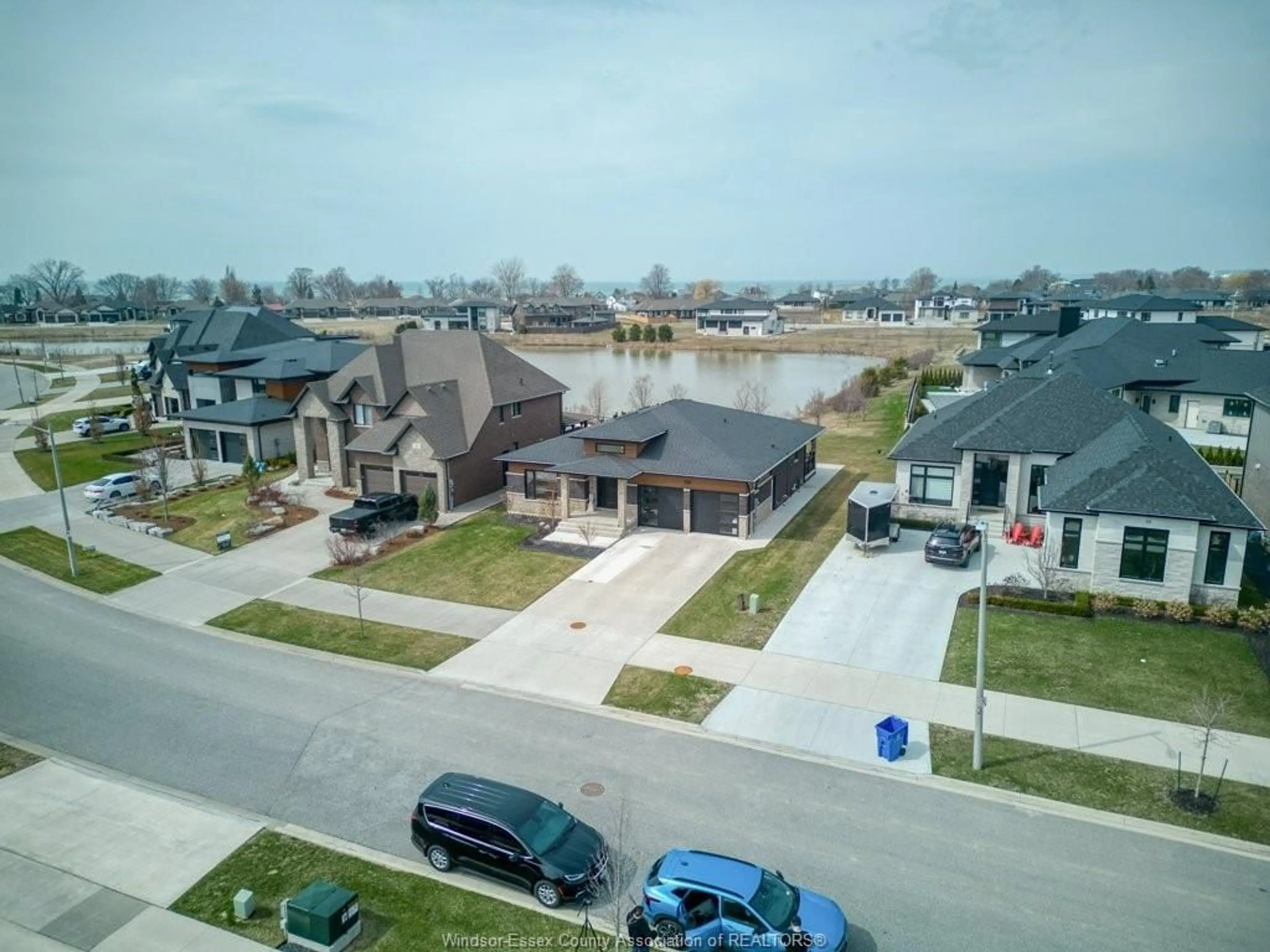 A pic from outside/outdoor area/front of a property/back of a property/a pic from drone, water/lake/river/ocean view for 37 AUGUSTA Dr, Leamington Ontario N8H 0C7