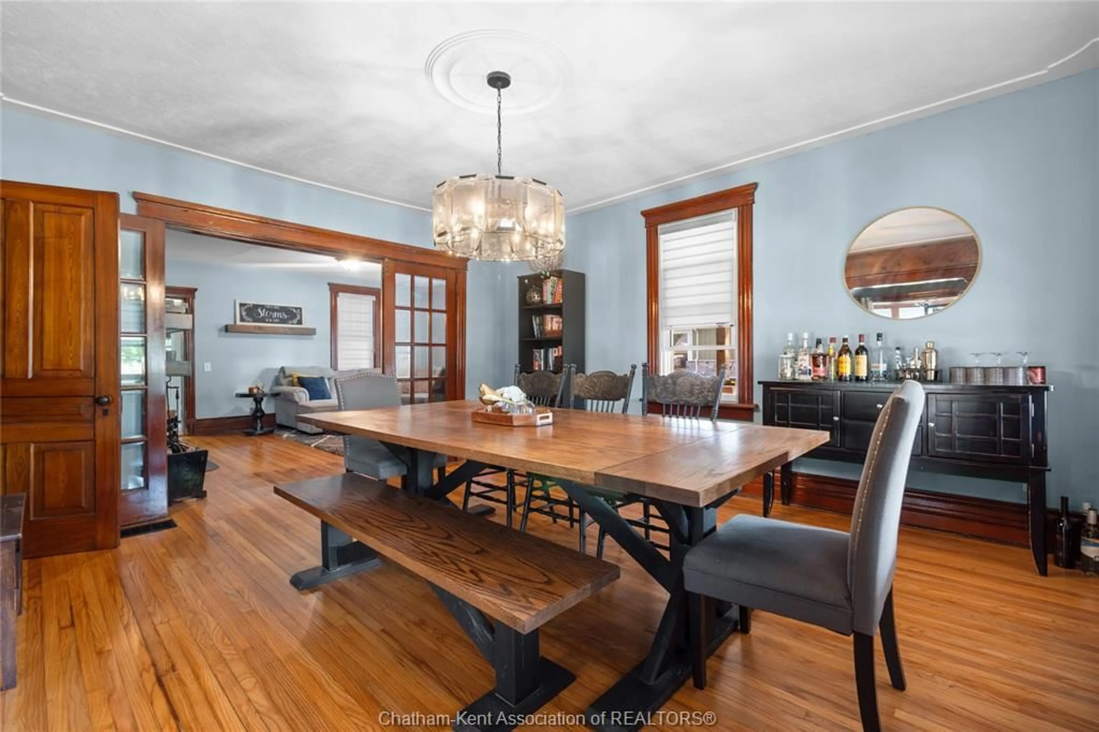 Dining room, wood/laminate floor for 7783 Talbot Trail, Blenheim Ontario N0P 1A0