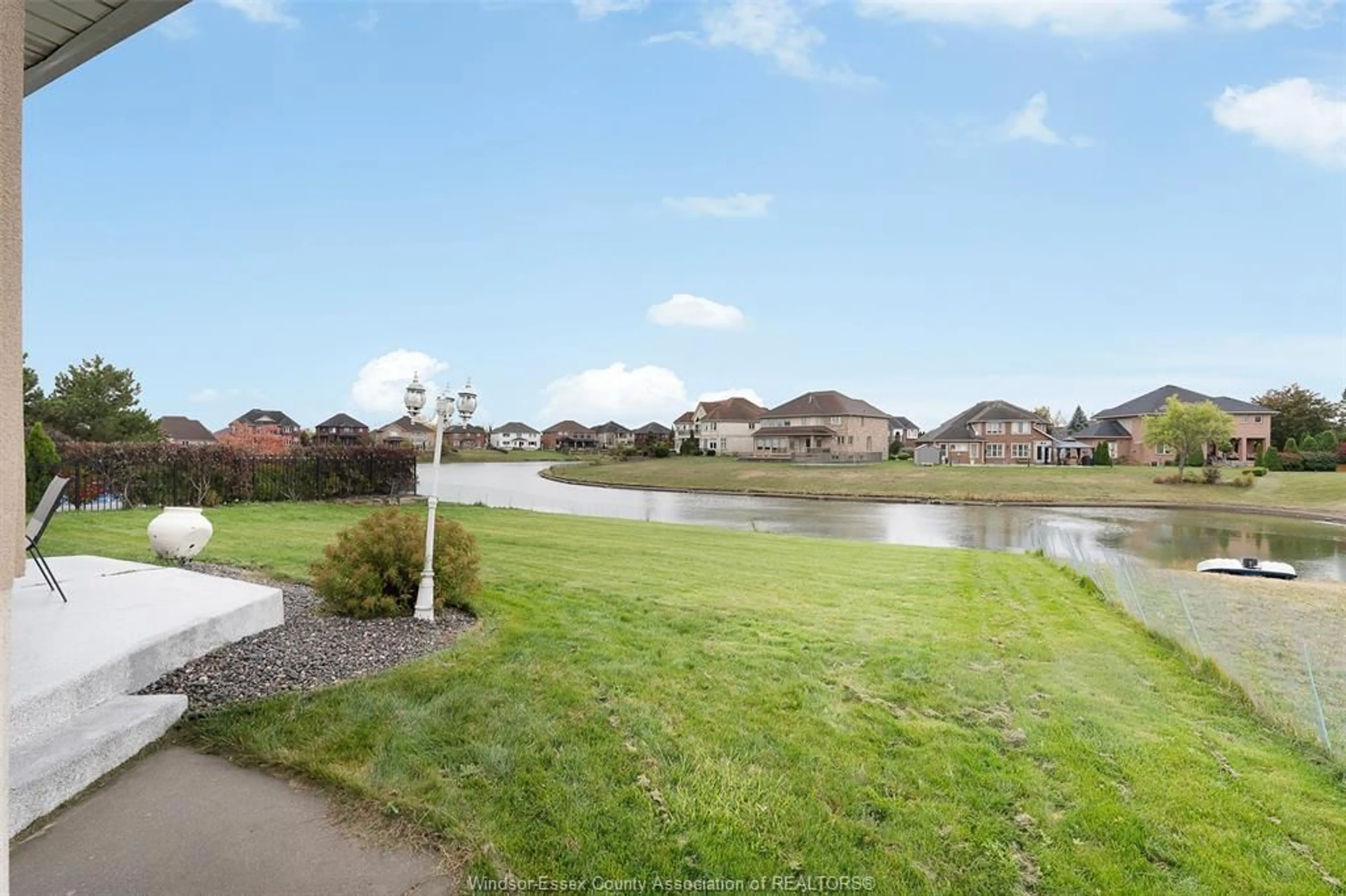 A pic from outside/outdoor area/front of a property/back of a property/a pic from drone, water/lake/river/ocean view for 1075 STONEYBROOK, Windsor Ontario N9G 2Y3