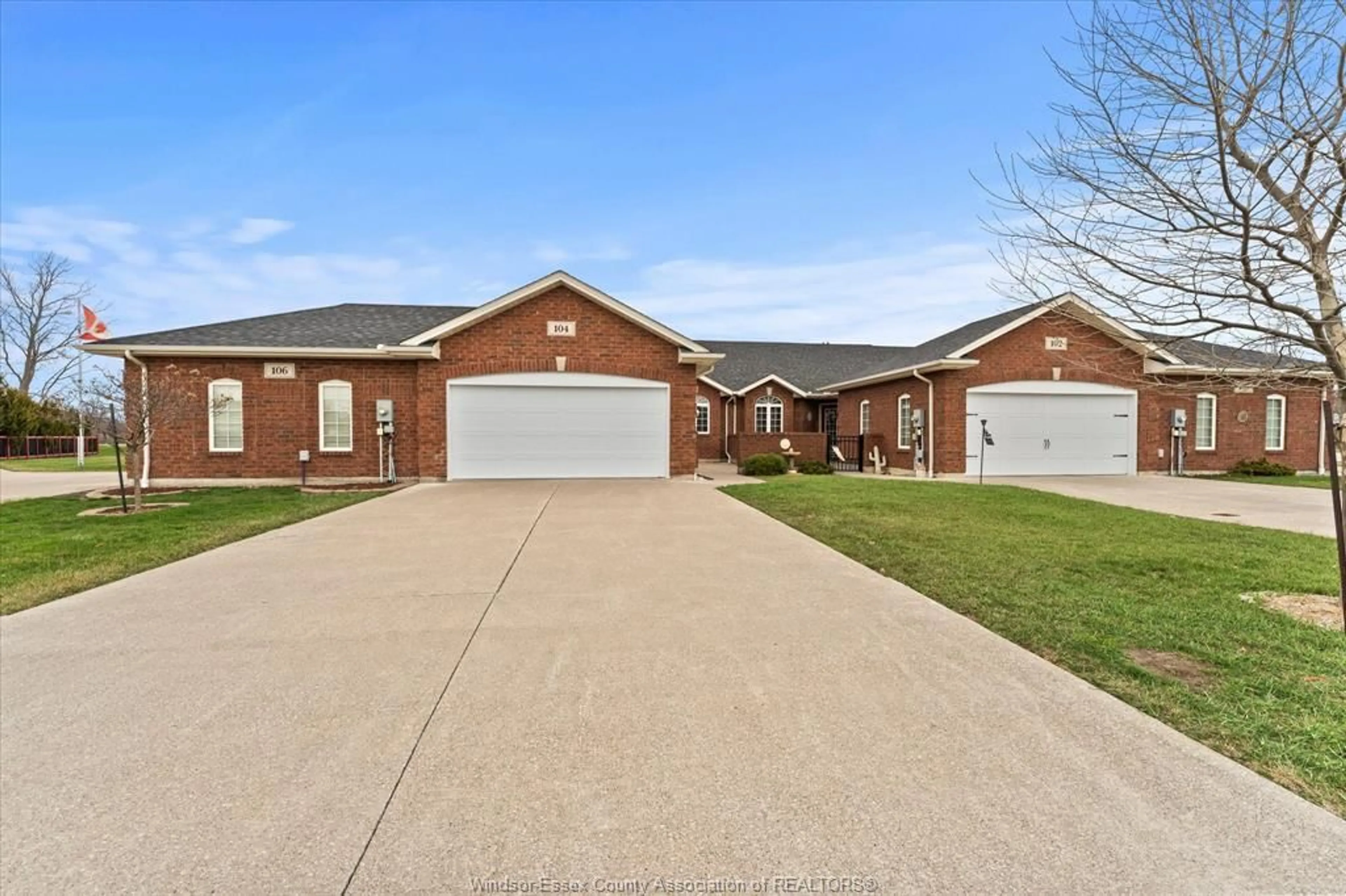 Home with brick exterior material, street for 104 RIVERFRONT PARK Cres, Amherstburg Ontario N9V 0B7