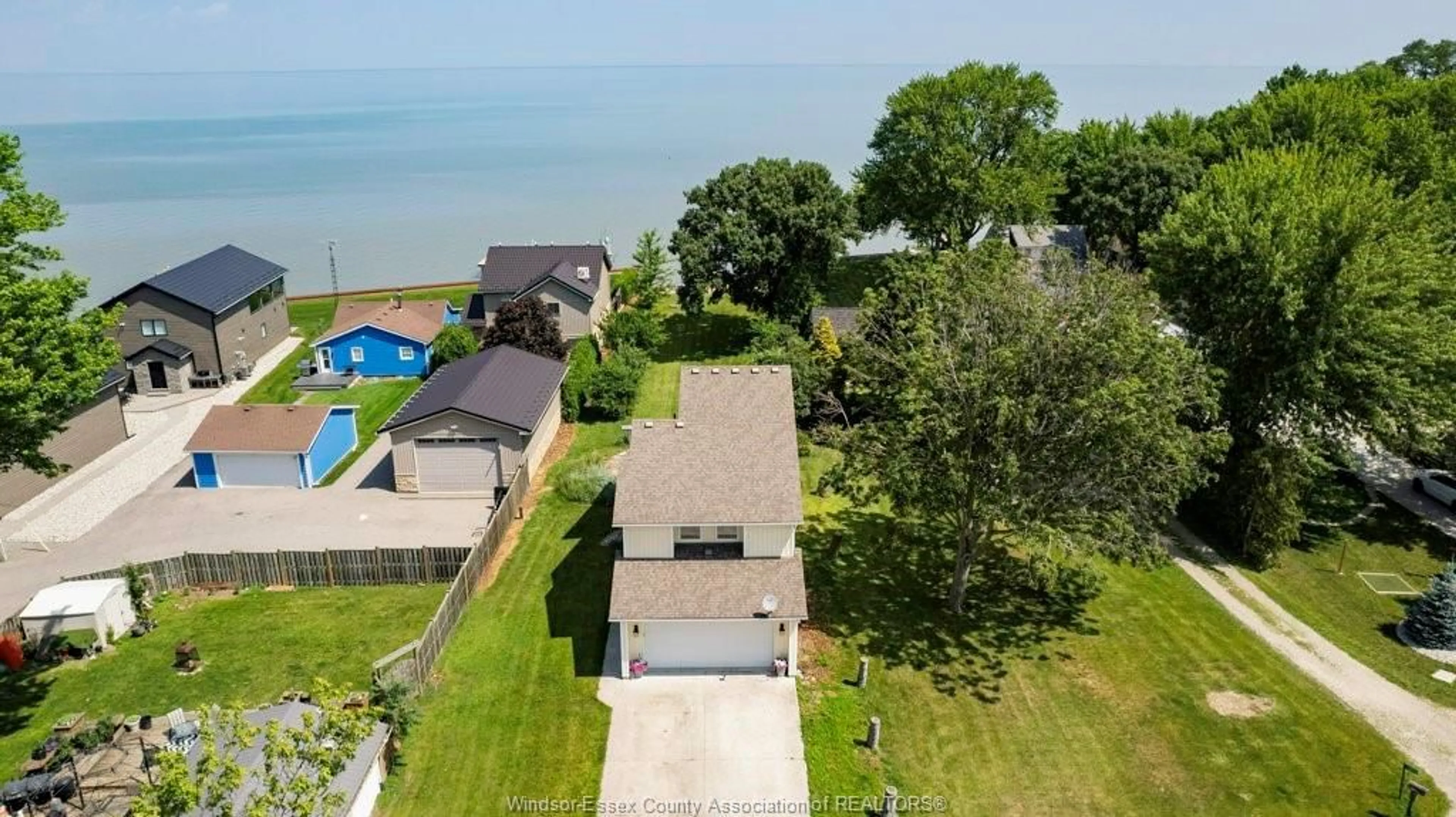A pic from outside/outdoor area/front of a property/back of a property/a pic from drone, water/lake/river/ocean view for 1996 ST. CLAIR Rd, Stoney Point Ontario N0R 1N0