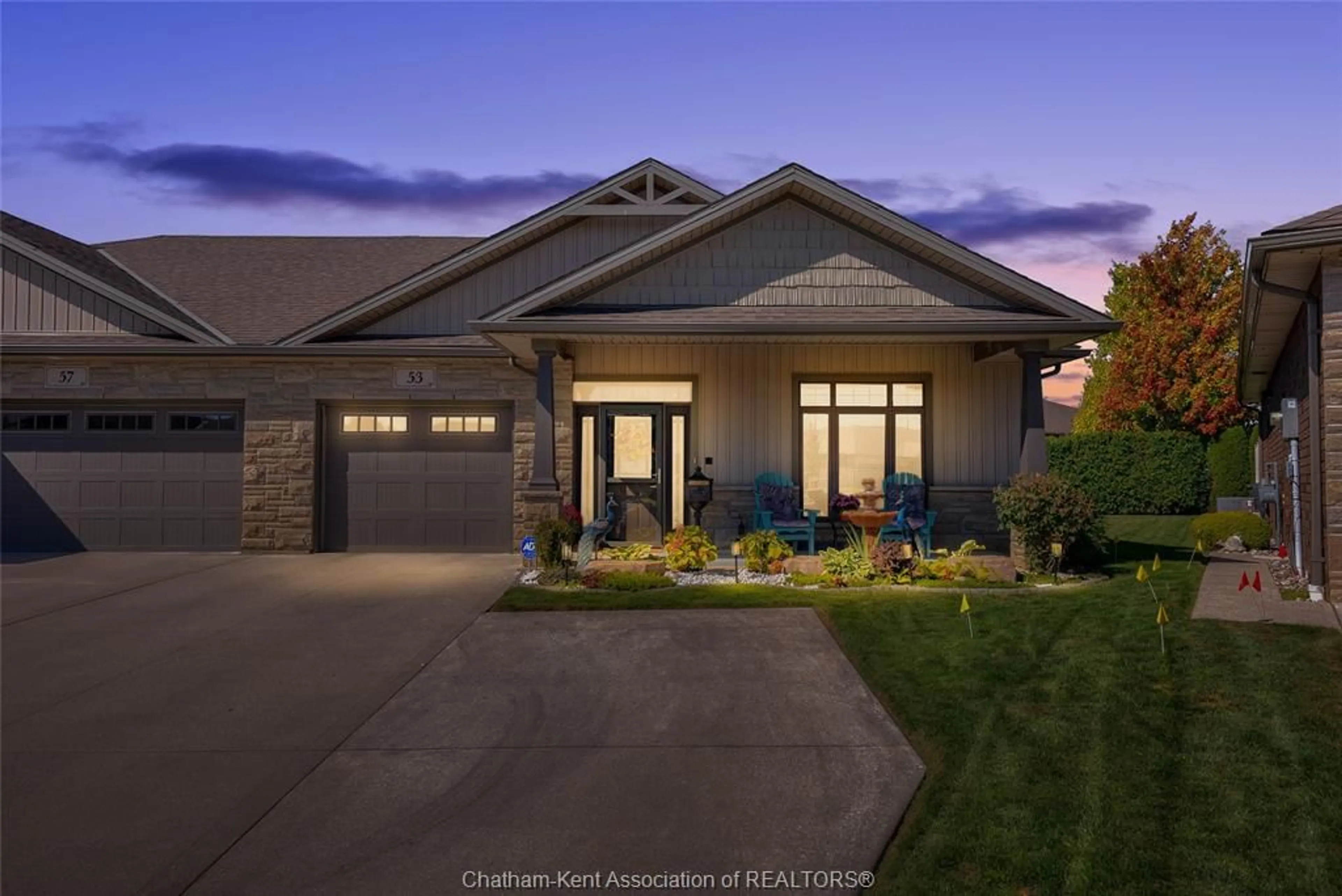 Home with brick exterior material, street for 53 Veranda Crt, Chatham Ontario N7L 0B4