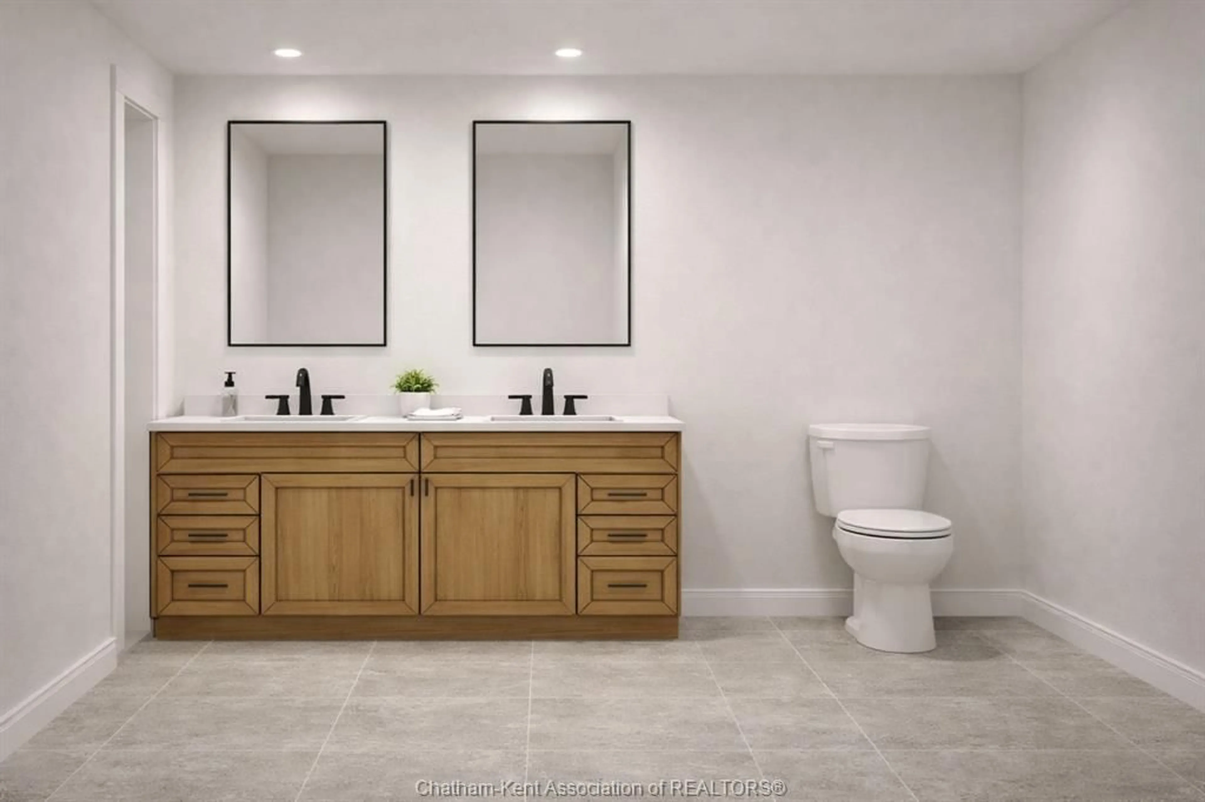 Contemporary bathroom, ceramic/tile floor for 143 Rosewood Cres, Chatham Ontario N7M 0V5