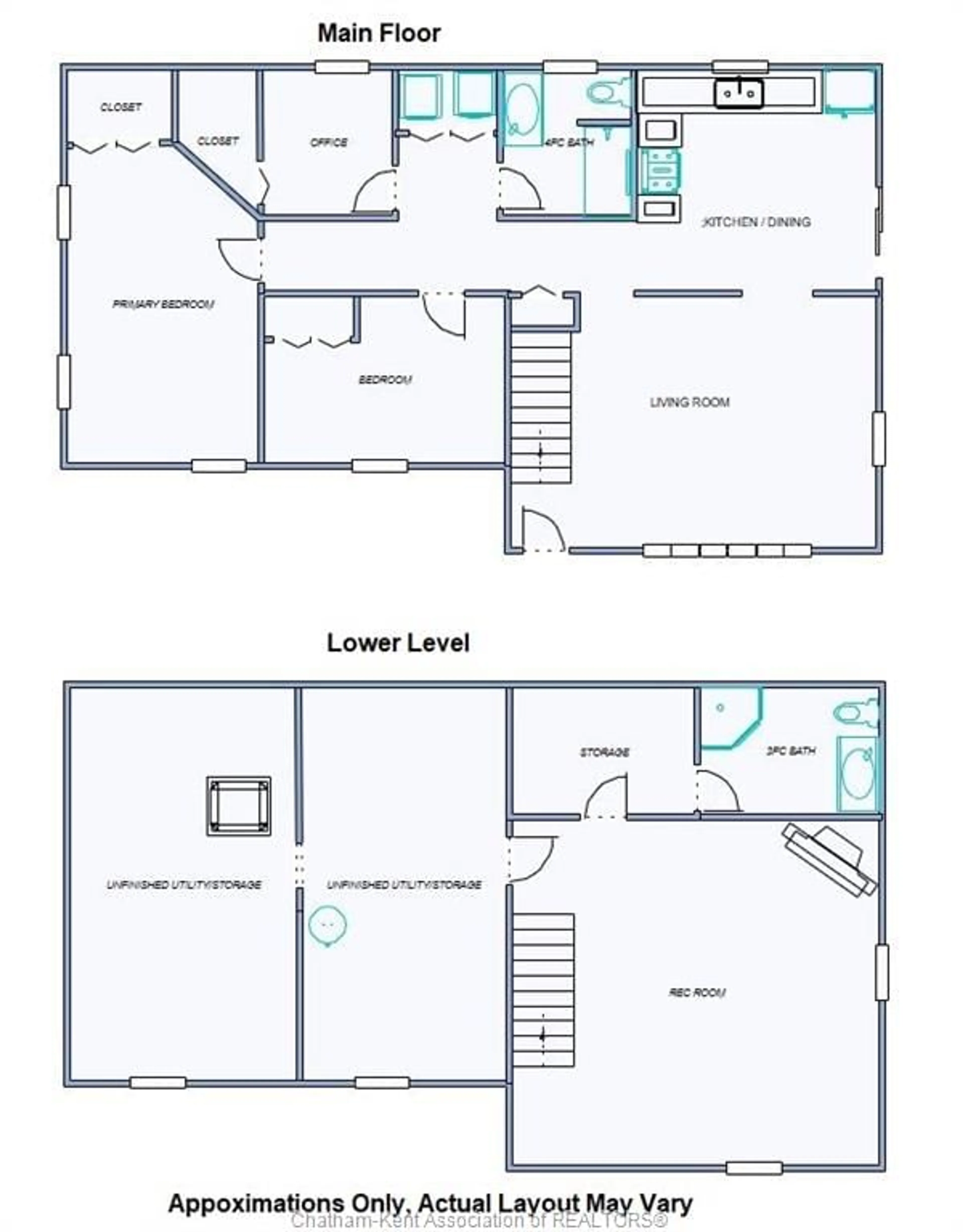 Floor plan for 144 WHITING St, Ingersoll Ontario N5C 3B3