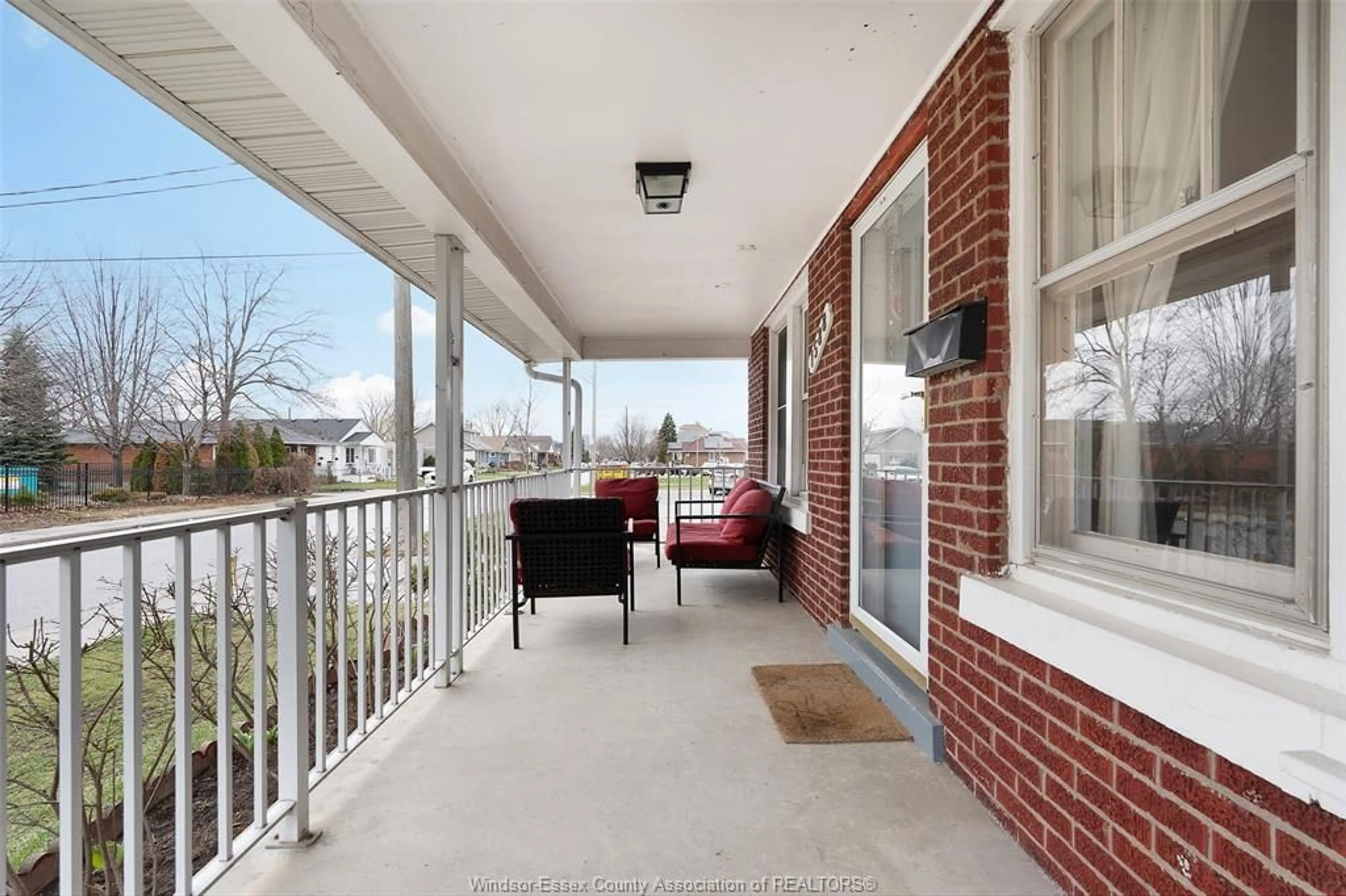 Balcony in the apartment, city buildings view from balcony for 1588 MARENTETTE Ave, Windsor Ontario N8X 4E3