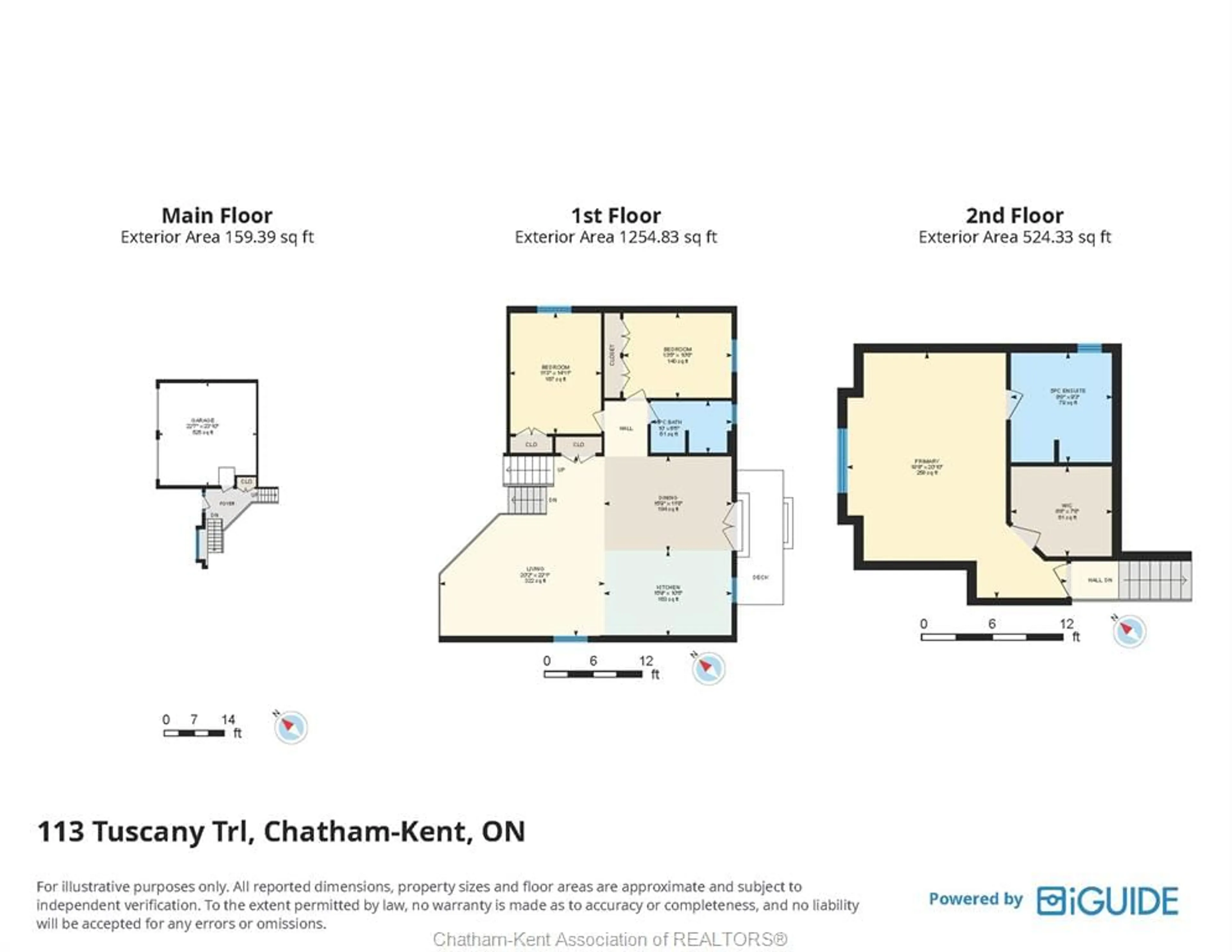 Floor plan for 113 Tuscany Trail, Chatham Ontario N7M 0R9