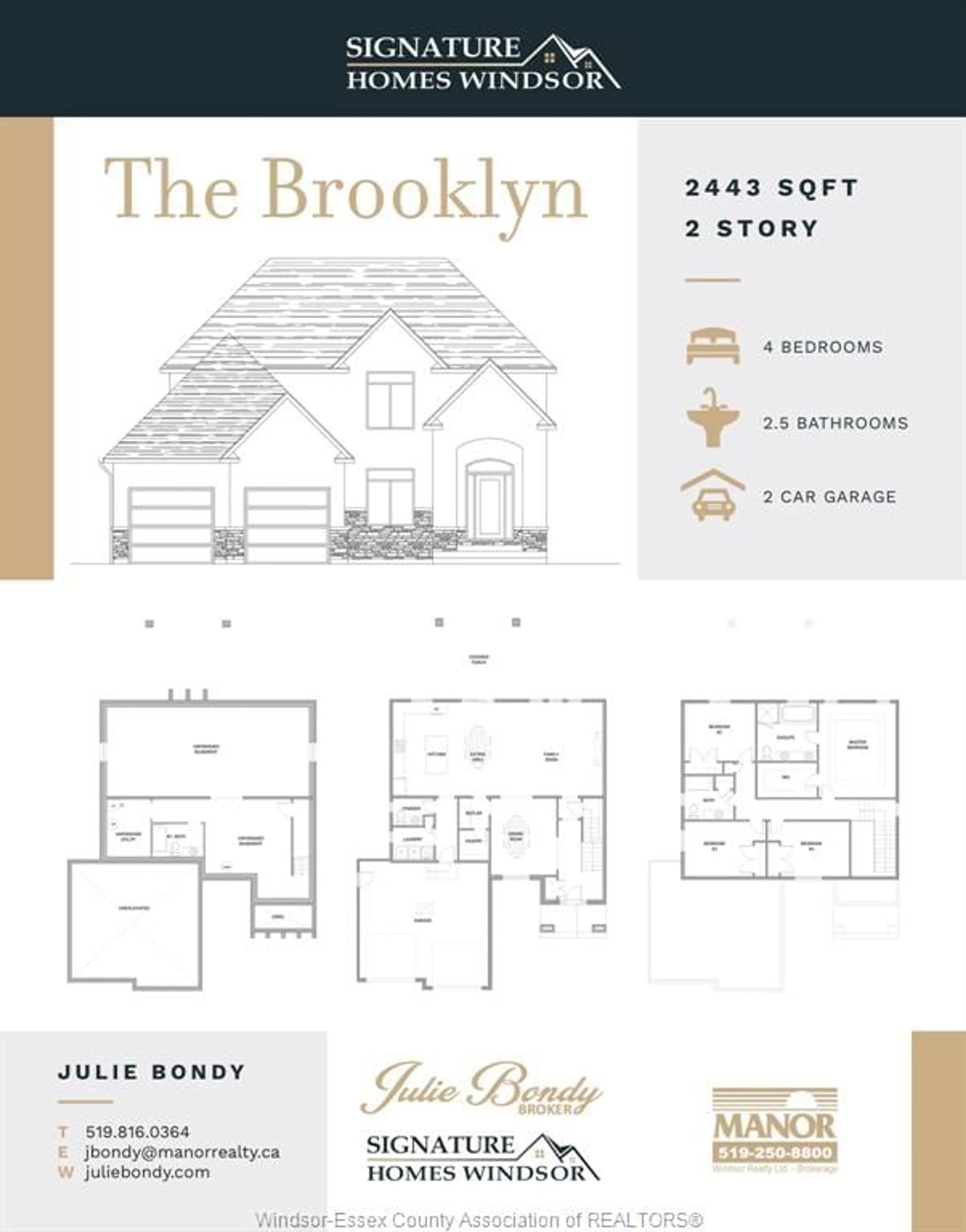 Floor plan for 3460 OKE, LaSalle Ontario N9J 2W8