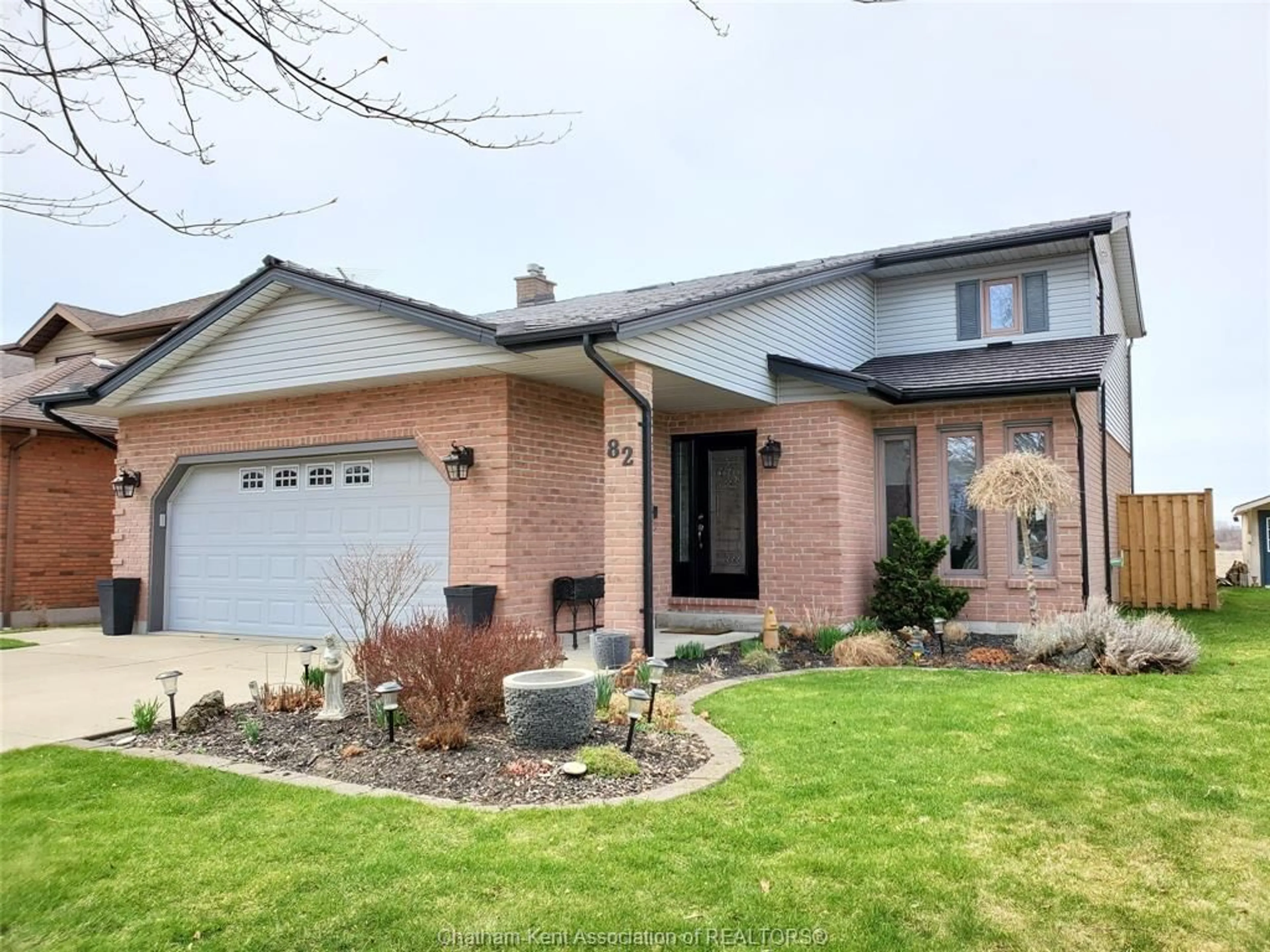 Home with brick exterior material, street for 82 Harvest Cres, Chatham Ontario N7L 5C4