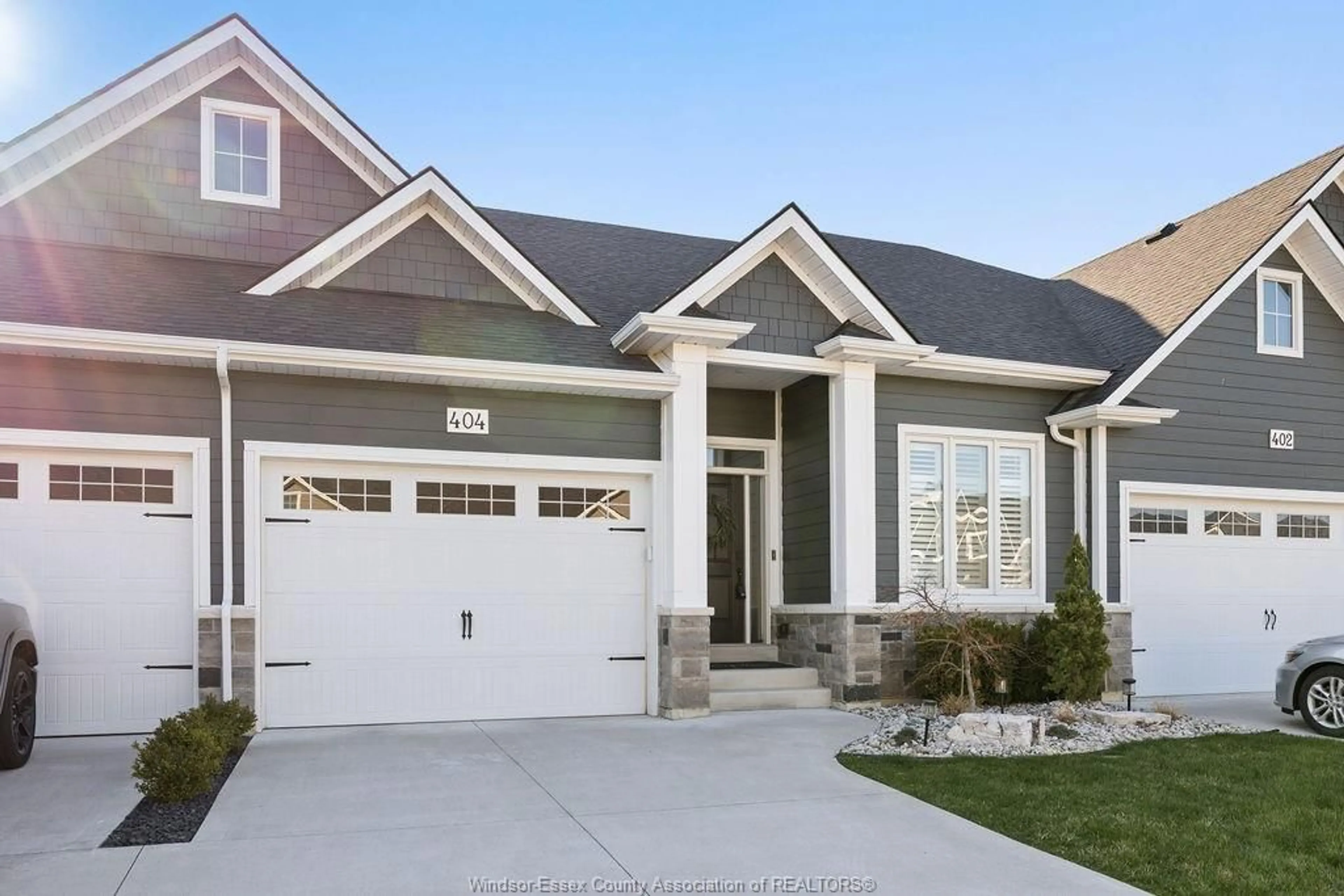 Home with vinyl exterior material, street for 404 MATESE St, Lakeshore Ontario N8L 0A5