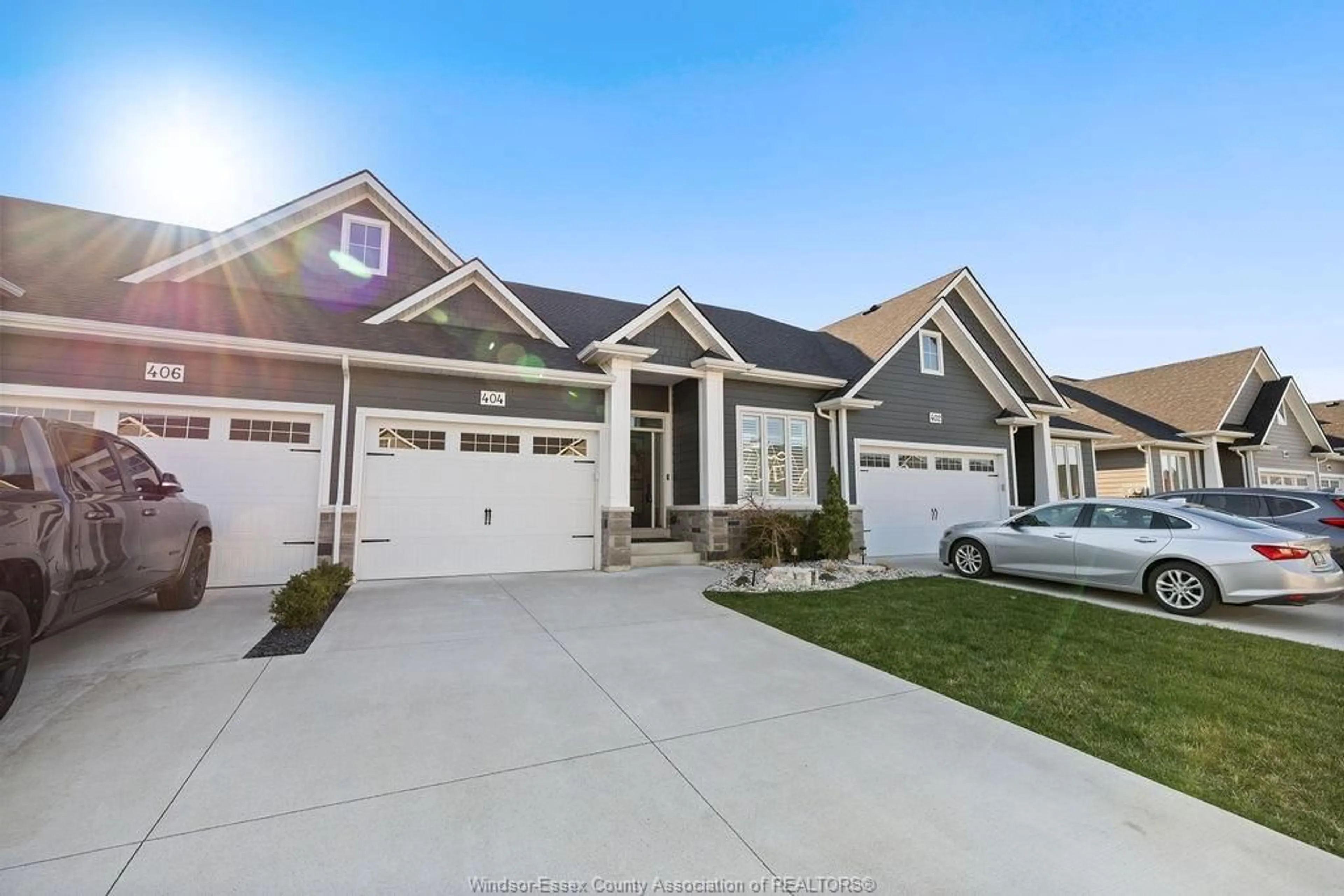 Home with vinyl exterior material, street for 404 MATESE St, Lakeshore Ontario N8L 0A5