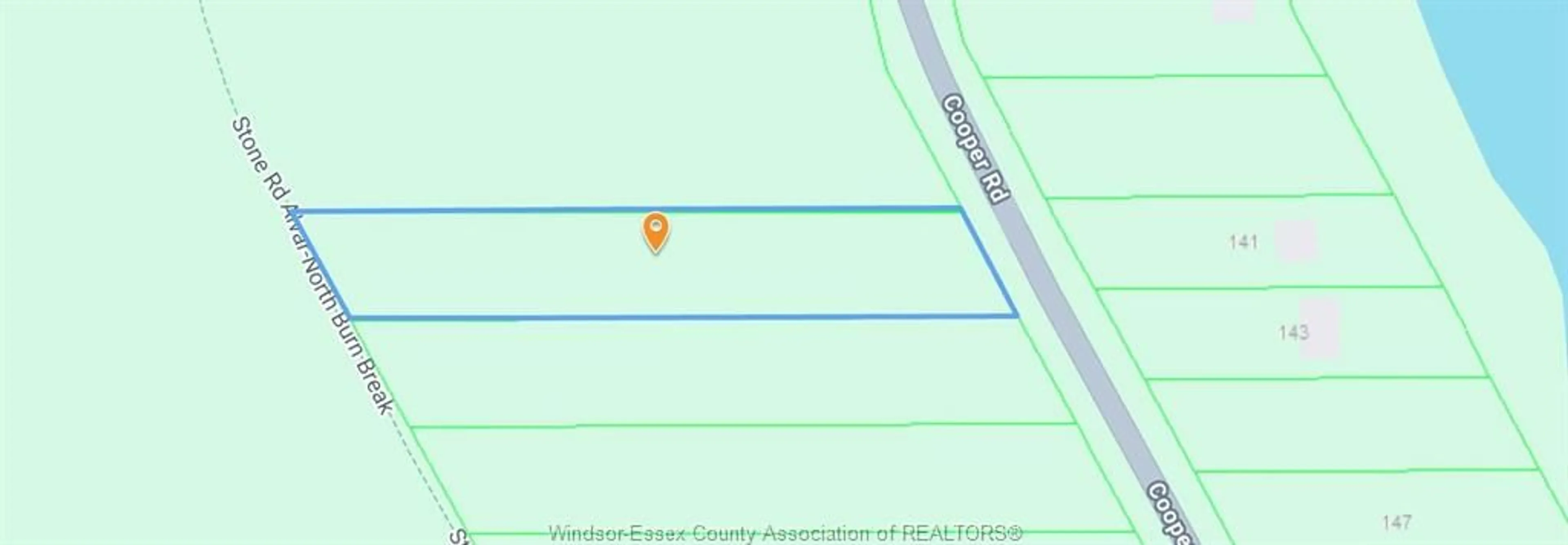 Picture of a map for V/L Coopers Rd, Pelee Island Ontario N0R 1M0