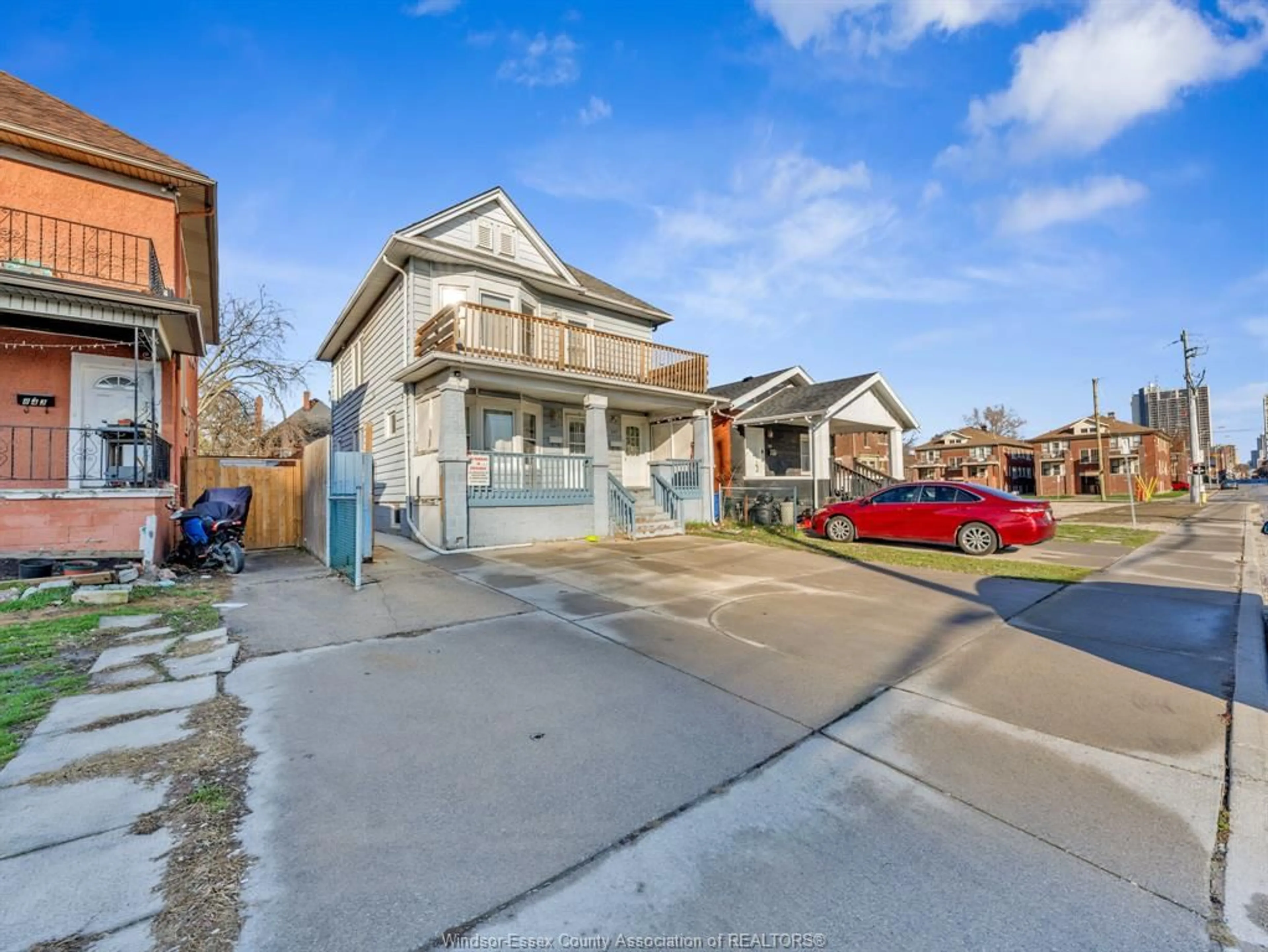 A pic from outside/outdoor area/front of a property/back of a property/a pic from drone, street for 835-837 Pelissier, Windsor Ontario N9A 4L6