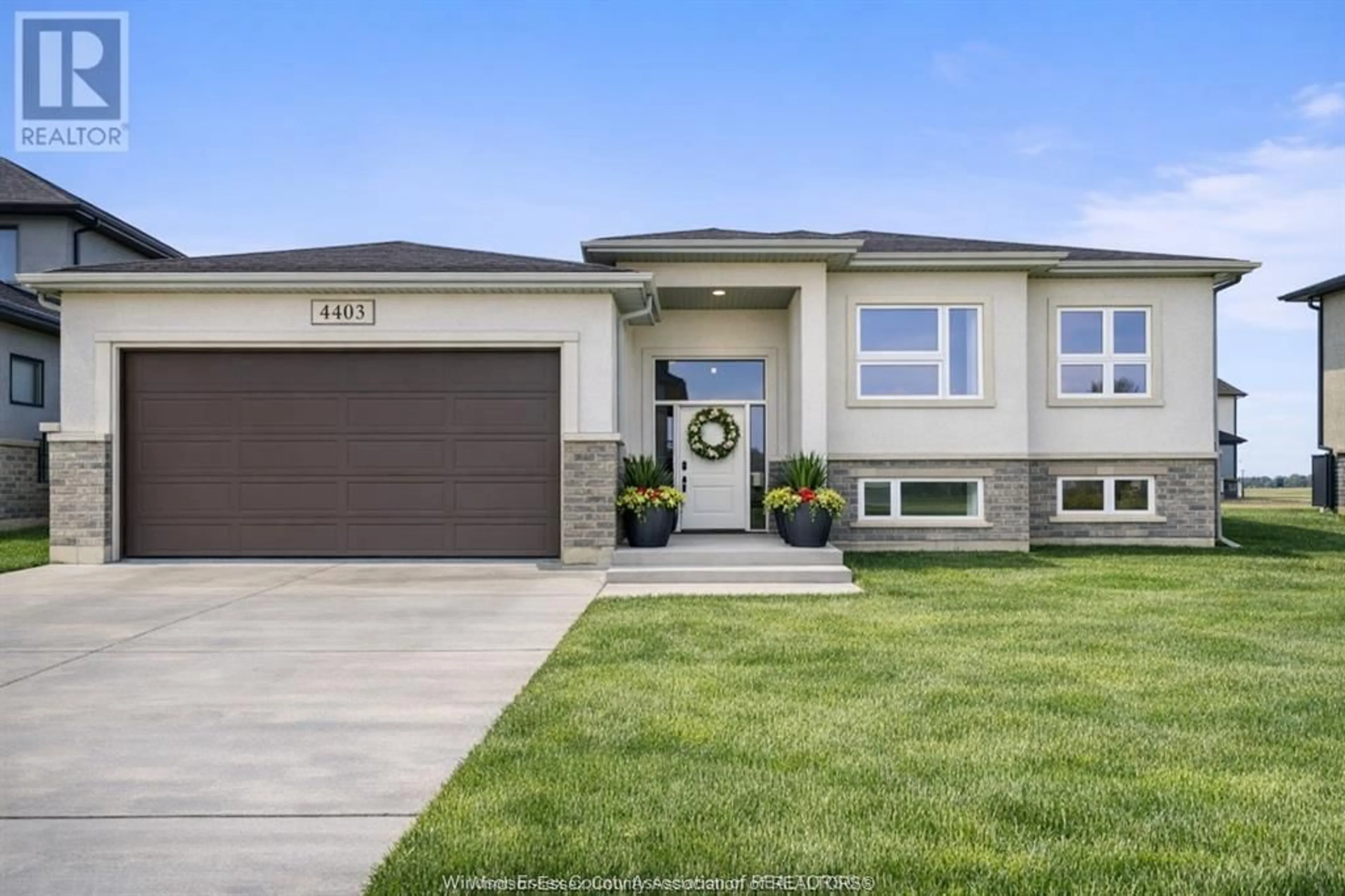 Home with vinyl exterior material, street for 4403 Belmont Ave, Comber Ontario N0P 1J0