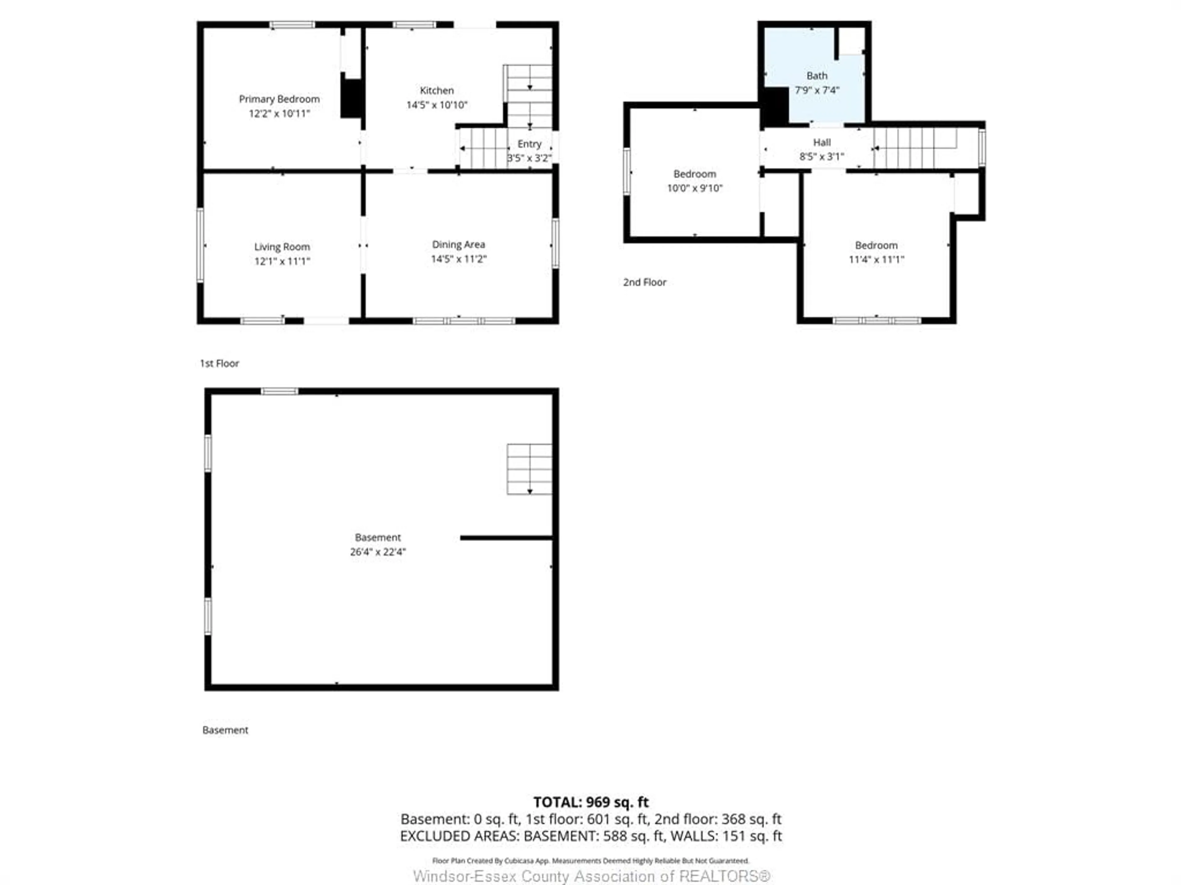 Floor plan for 1609 PILLETTE Rd, Windsor Ontario N8Y 3C4