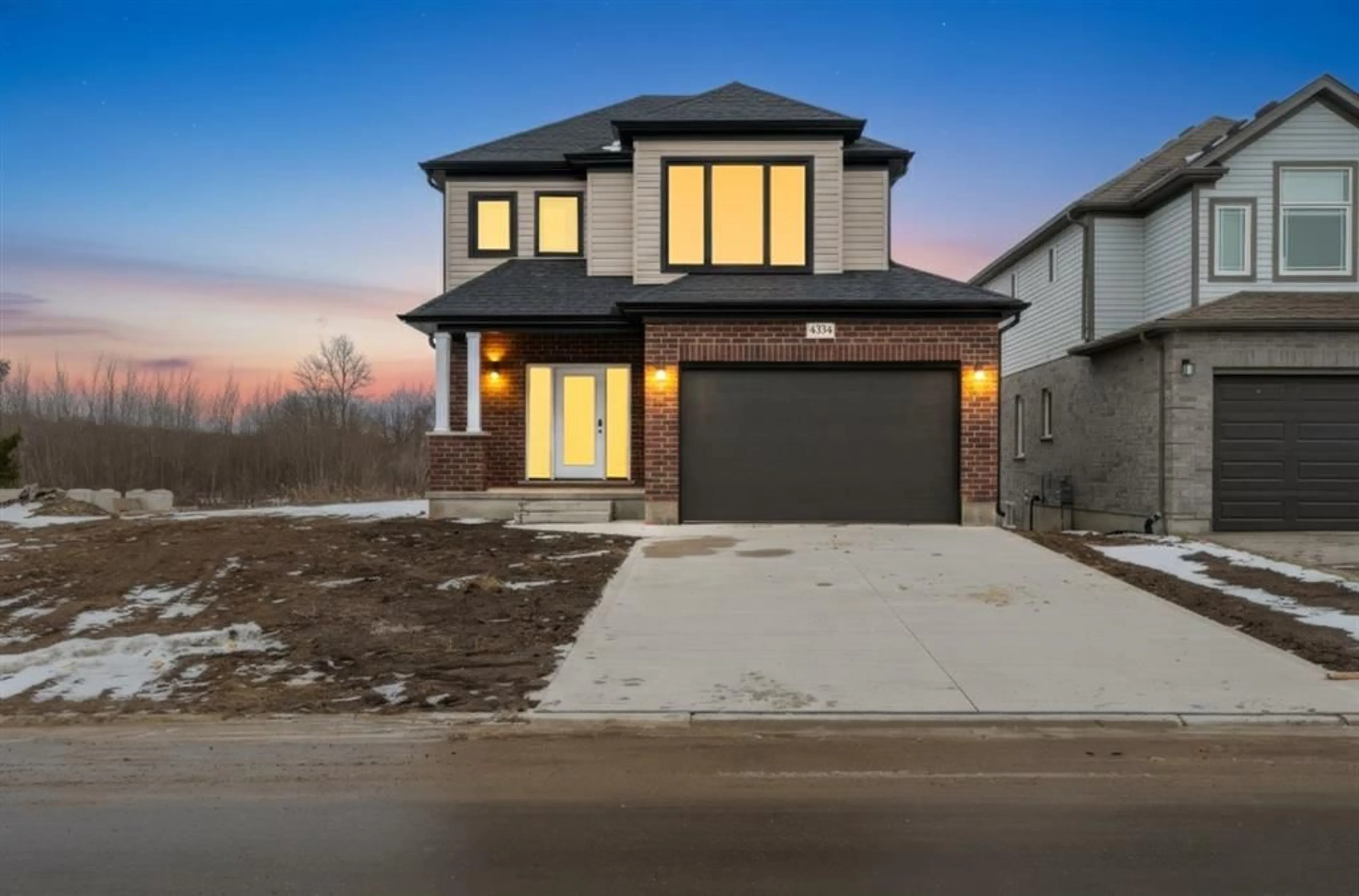 Home with brick exterior material, street for 4334 LISMER Lane, London Ontario N6L 0E2