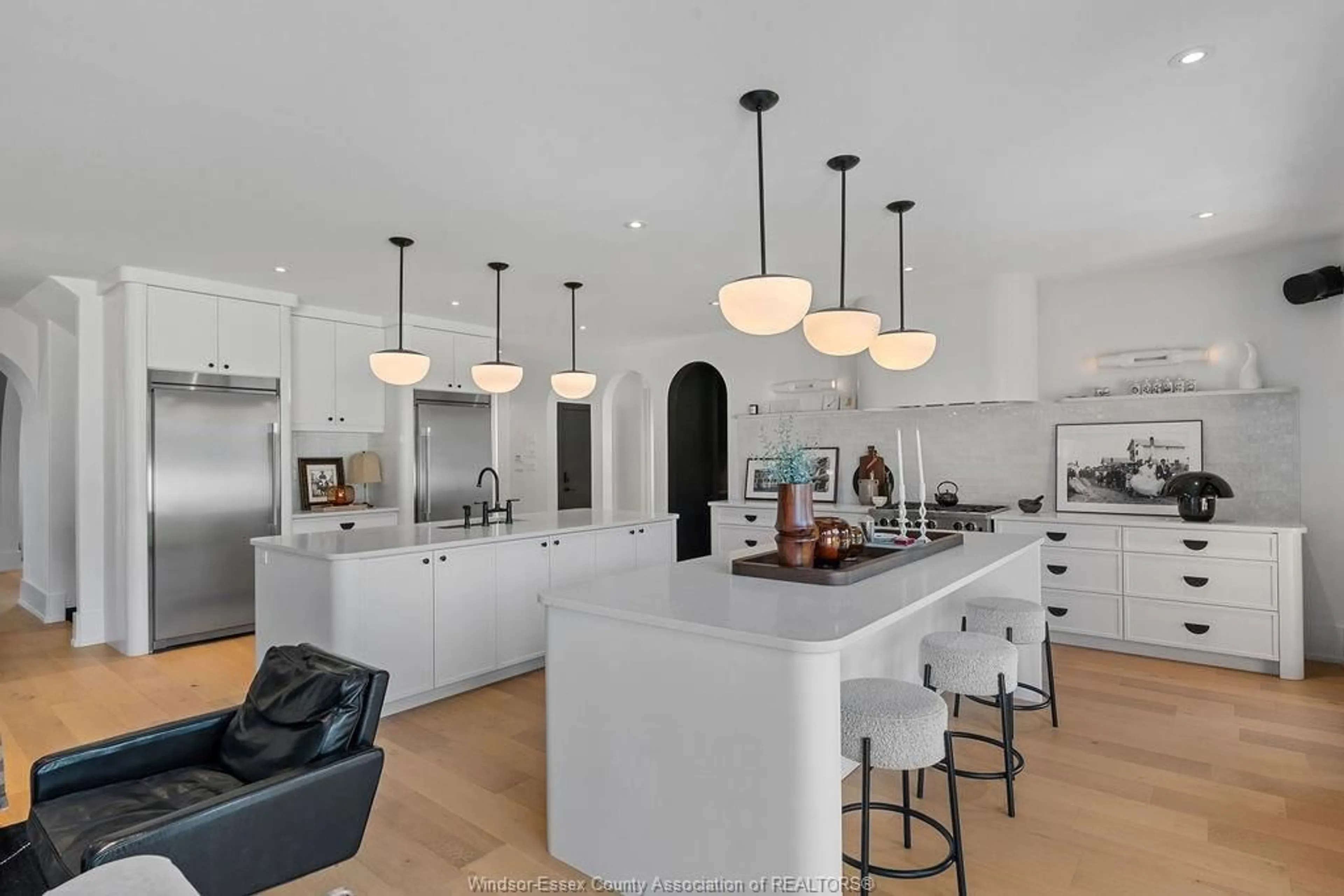 Open concept kitchen, ceramic/tile floor for 1680 Orford Rd #16, LaSalle Ontario N9J 1X1