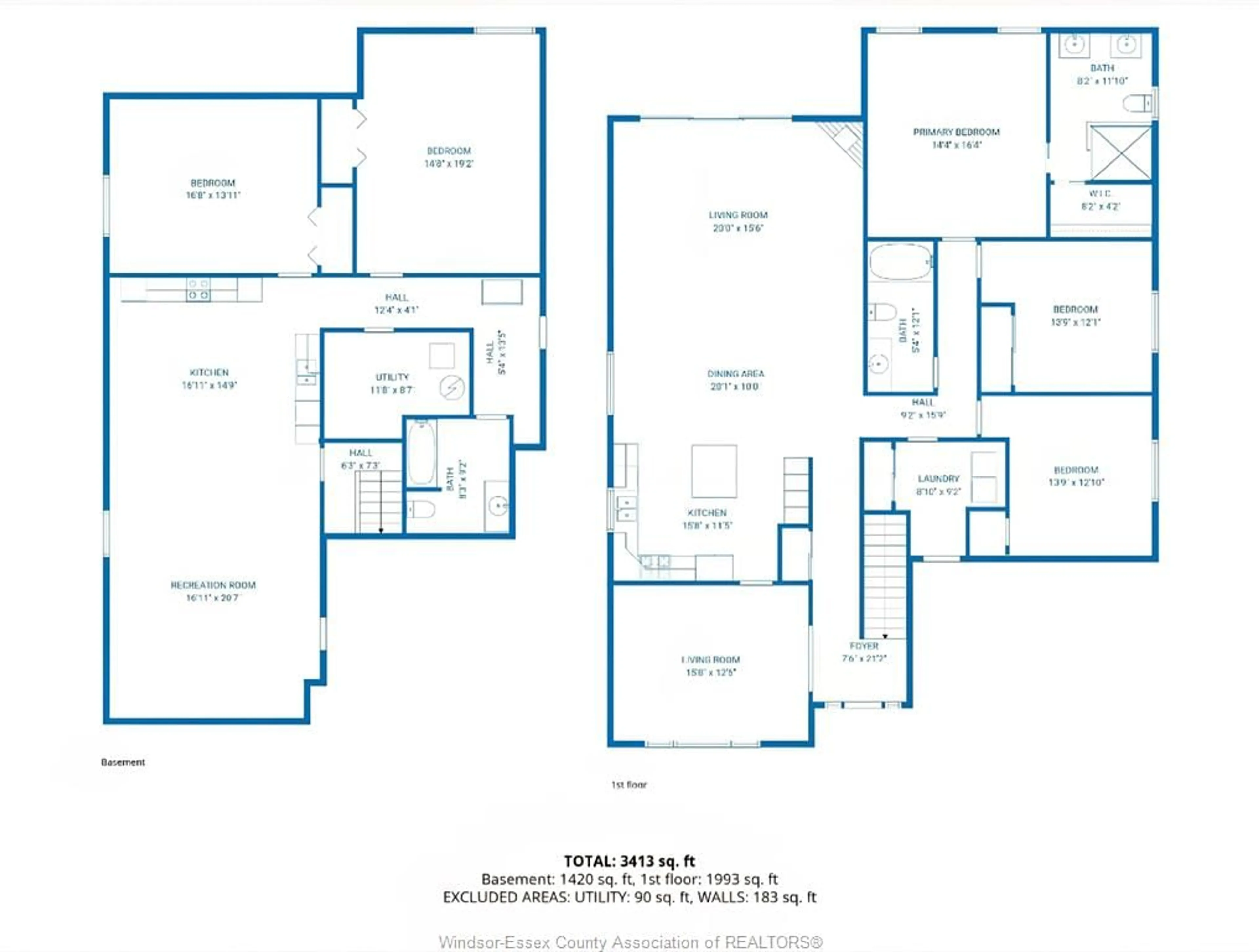 Floor plan for 248 NOTRE DAME, Belle River Ontario N8L 1K8