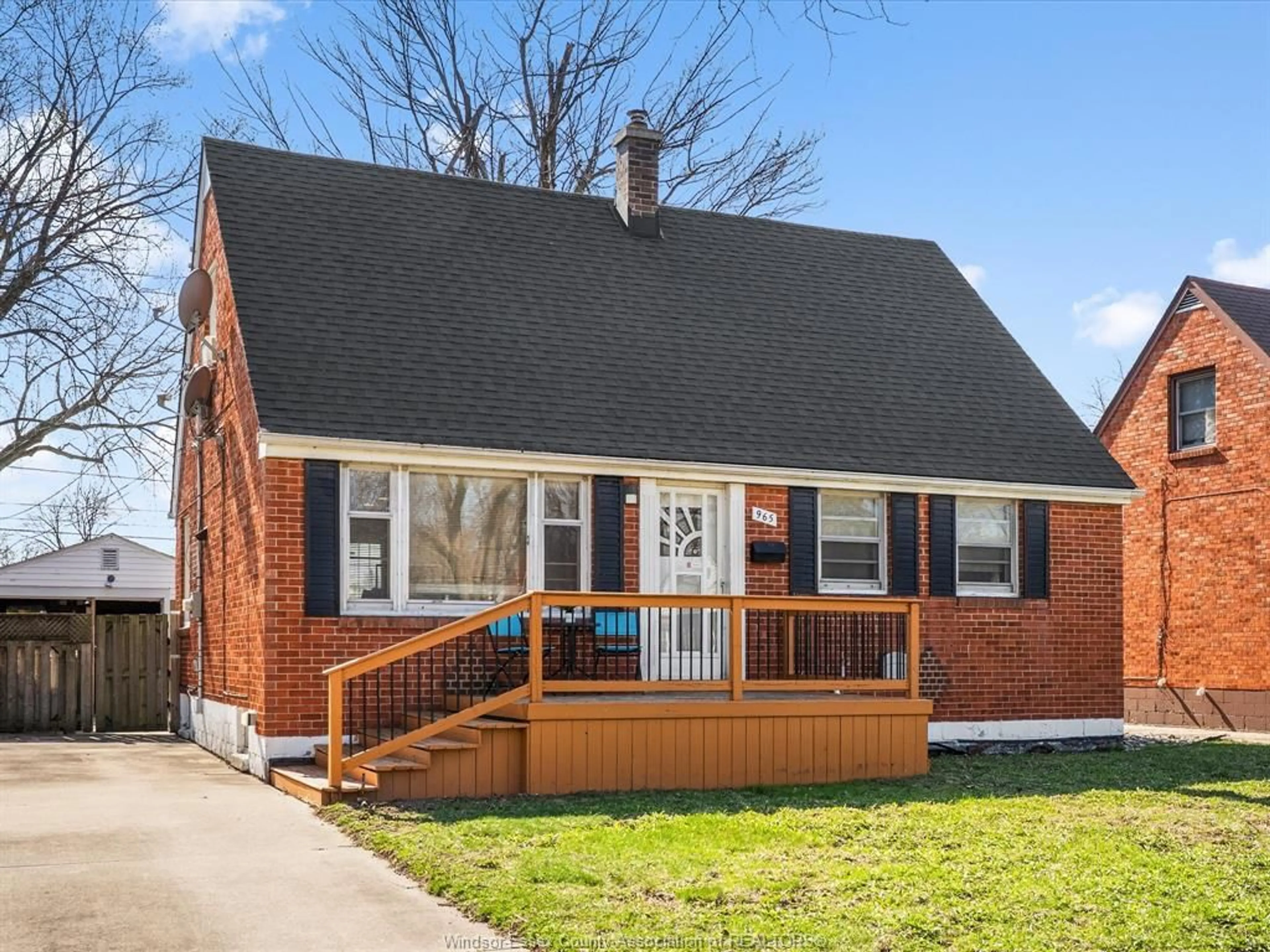 Home with brick exterior material, street for 965 PARKVIEW Ave, Windsor Ontario N8S 2X5