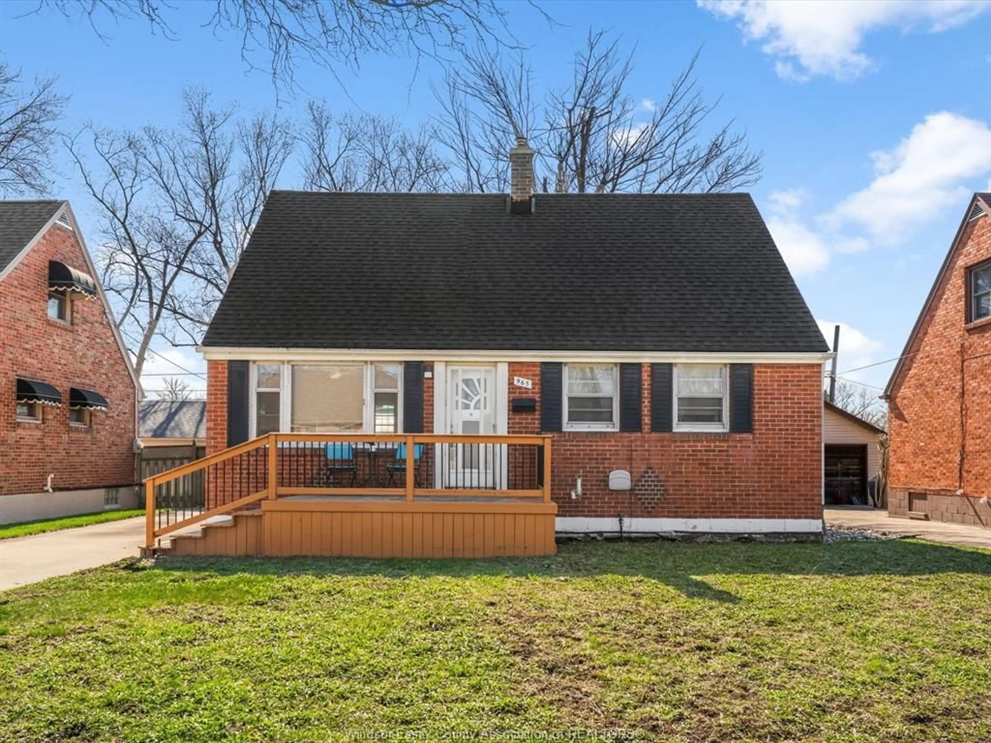 Home with brick exterior material, street for 965 PARKVIEW Ave, Windsor Ontario N8S 2X5