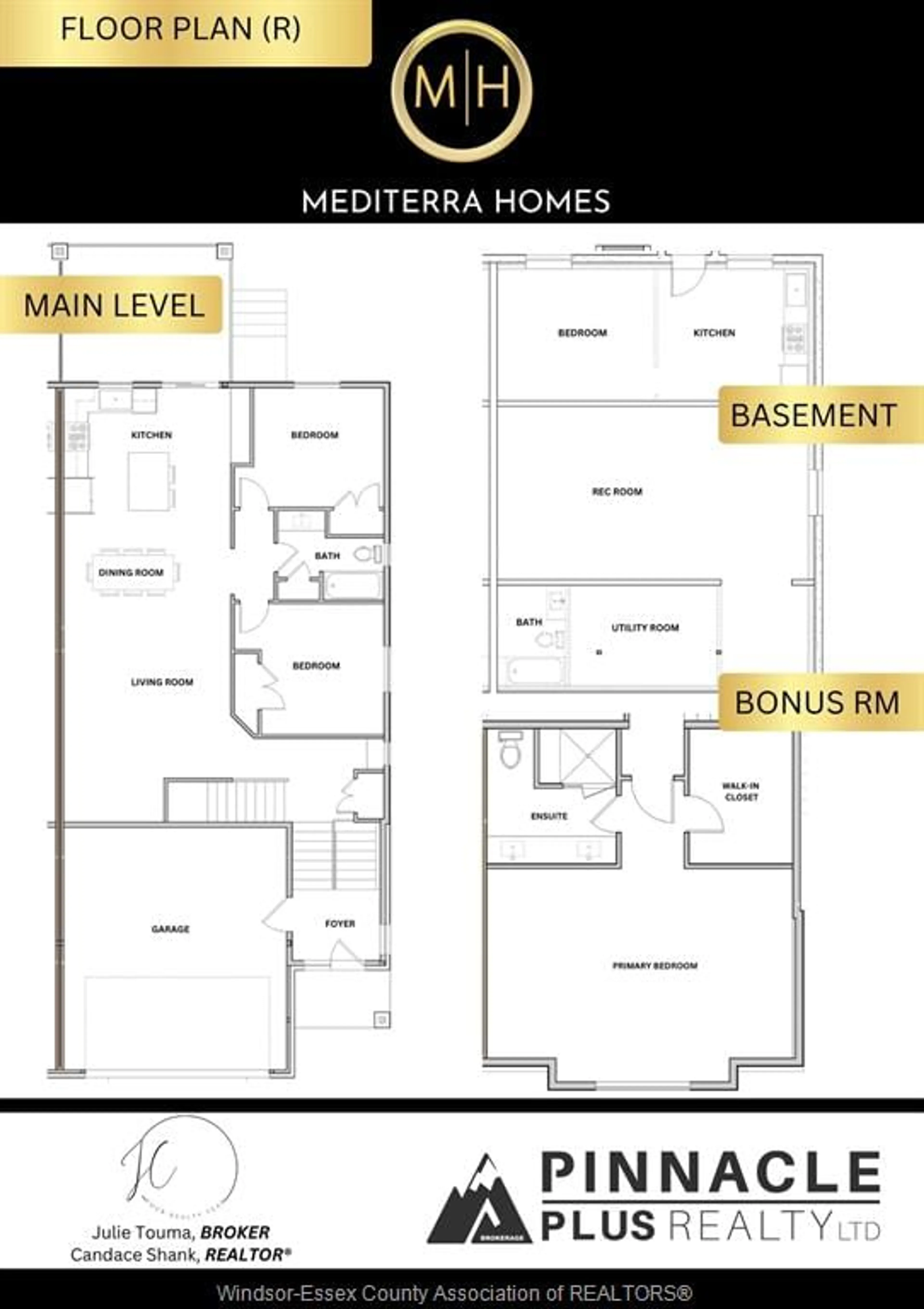 Floor plan for 344 MAYRAND St, LaSalle Ontario N9J 0E7