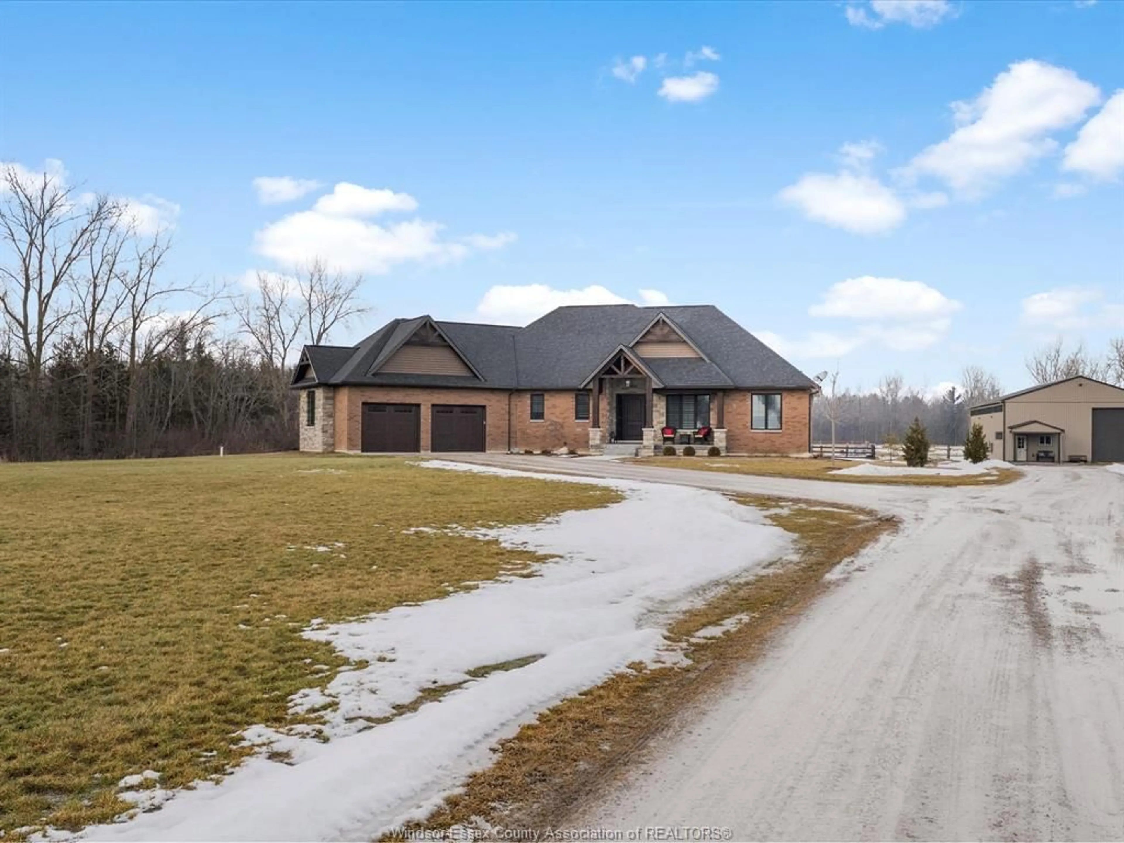 Home with brick exterior material, street for 4940 4TH CONCESSION Rd, Harrow Ontario N0R 1G0