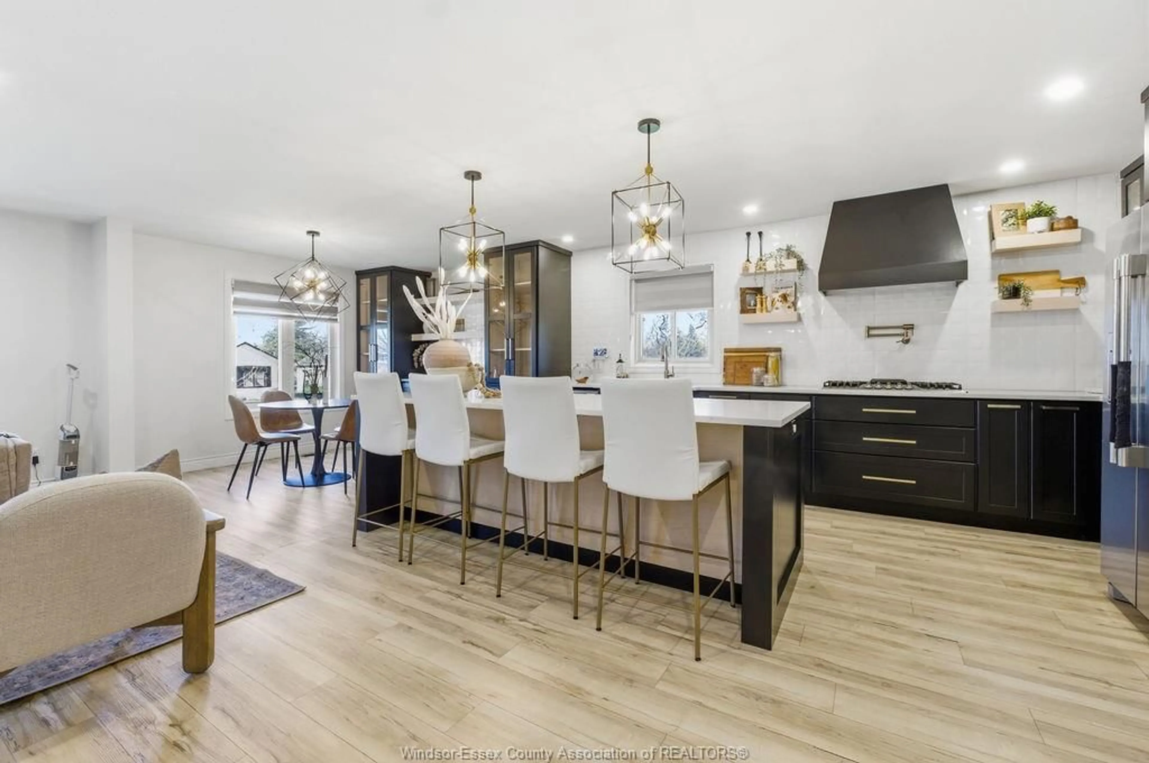 Open concept kitchen, wood/laminate floor for 310 MAPLE Ave, LaSalle Ontario N9J 1P2