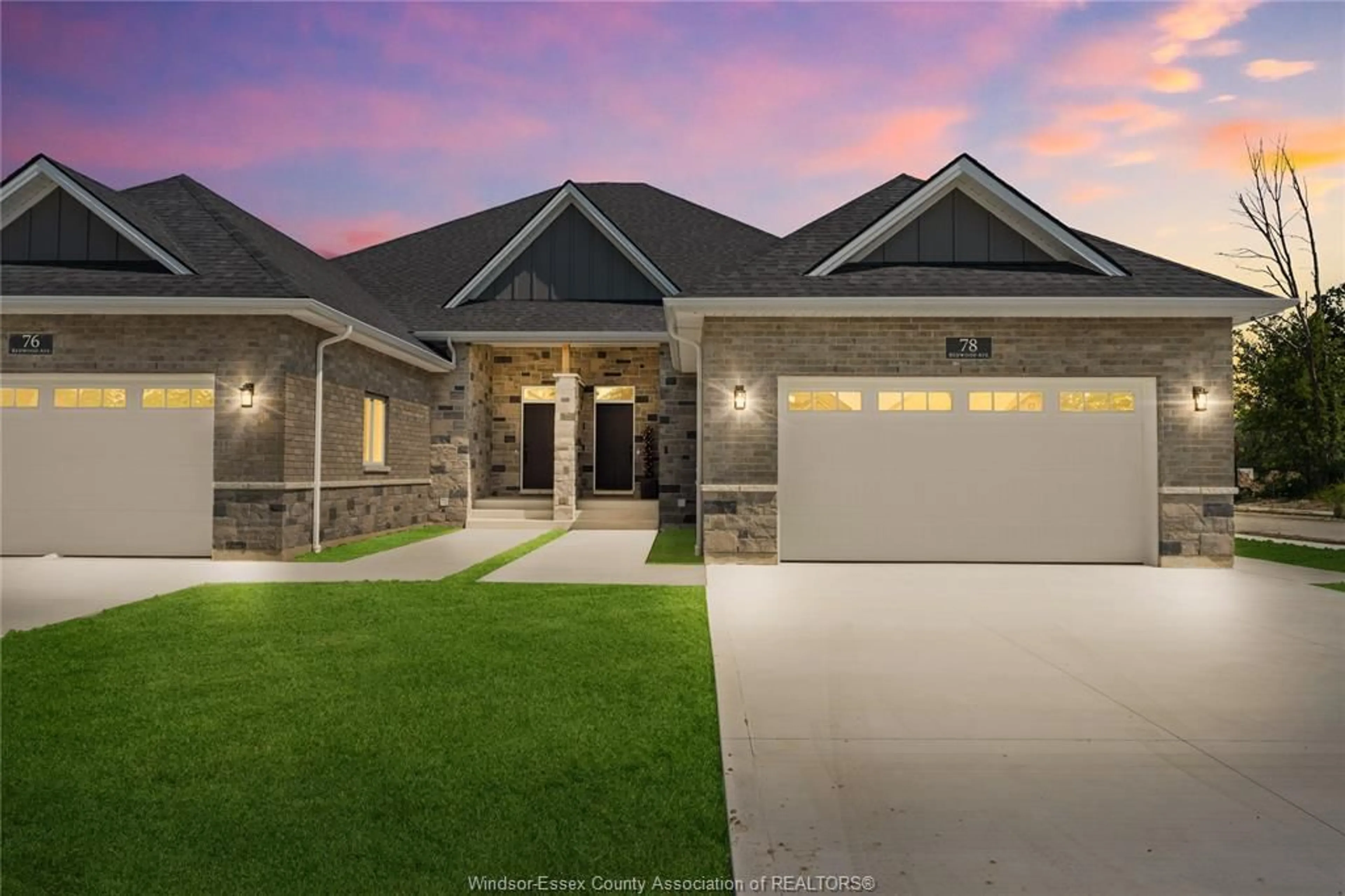 Home with brick exterior material, street for 78 Redwood Ave, Cottam Ontario N0R 1B0