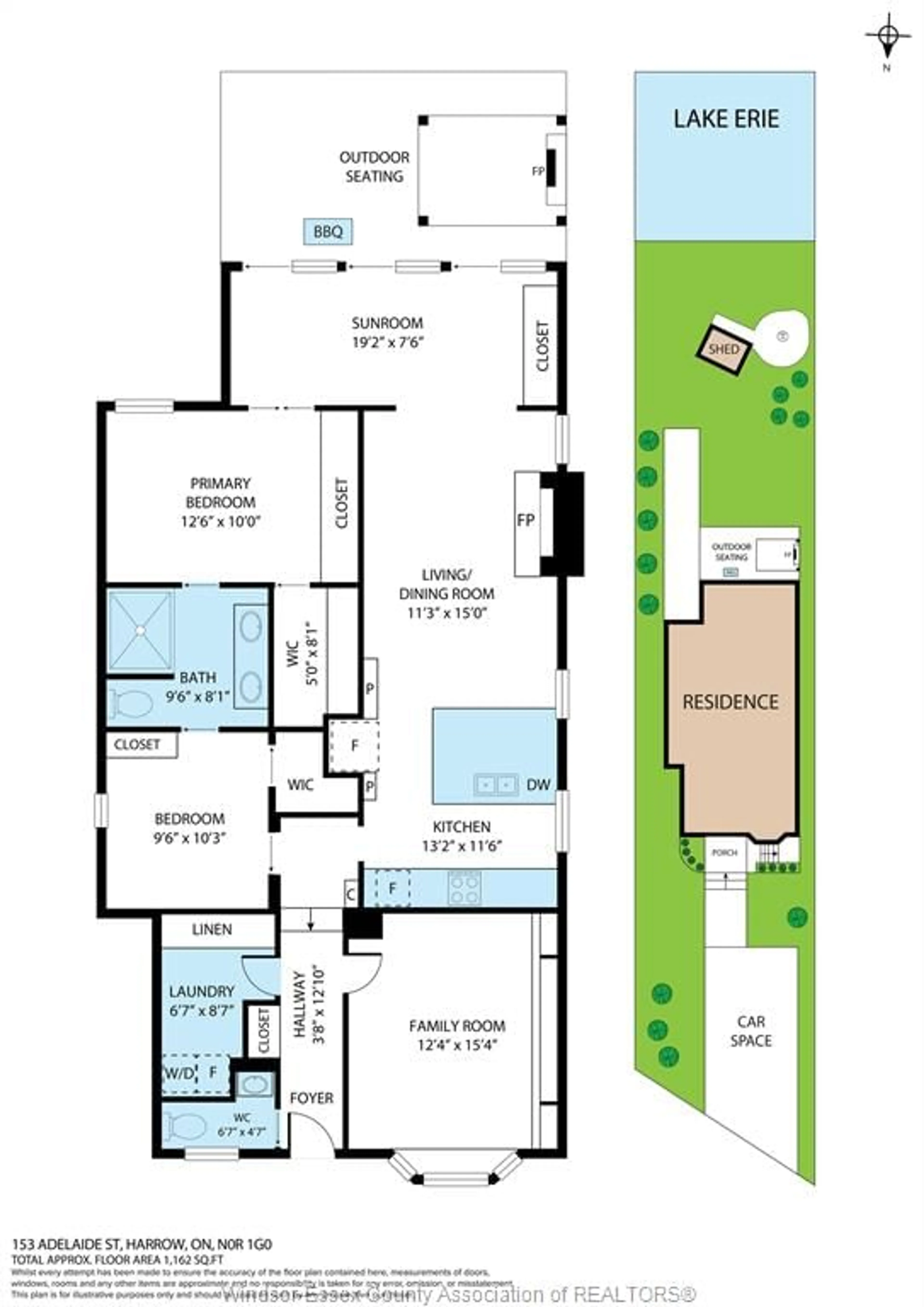 Floor plan for 153 ADELAIDE St, Essex Ontario N0R 1G0