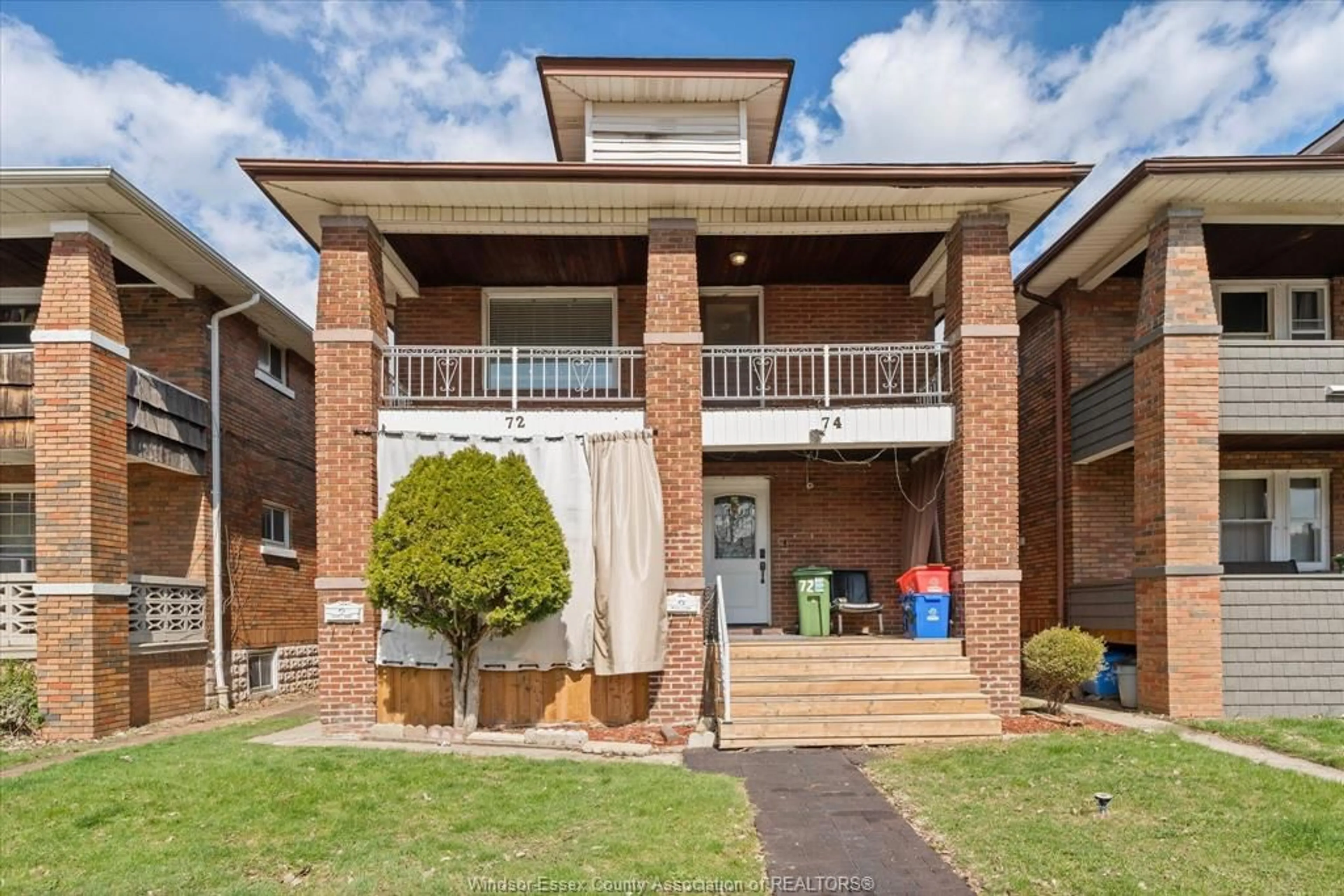 Home with brick exterior material, building for 72-74 HANNA St, Windsor Ontario N8X 2M9
