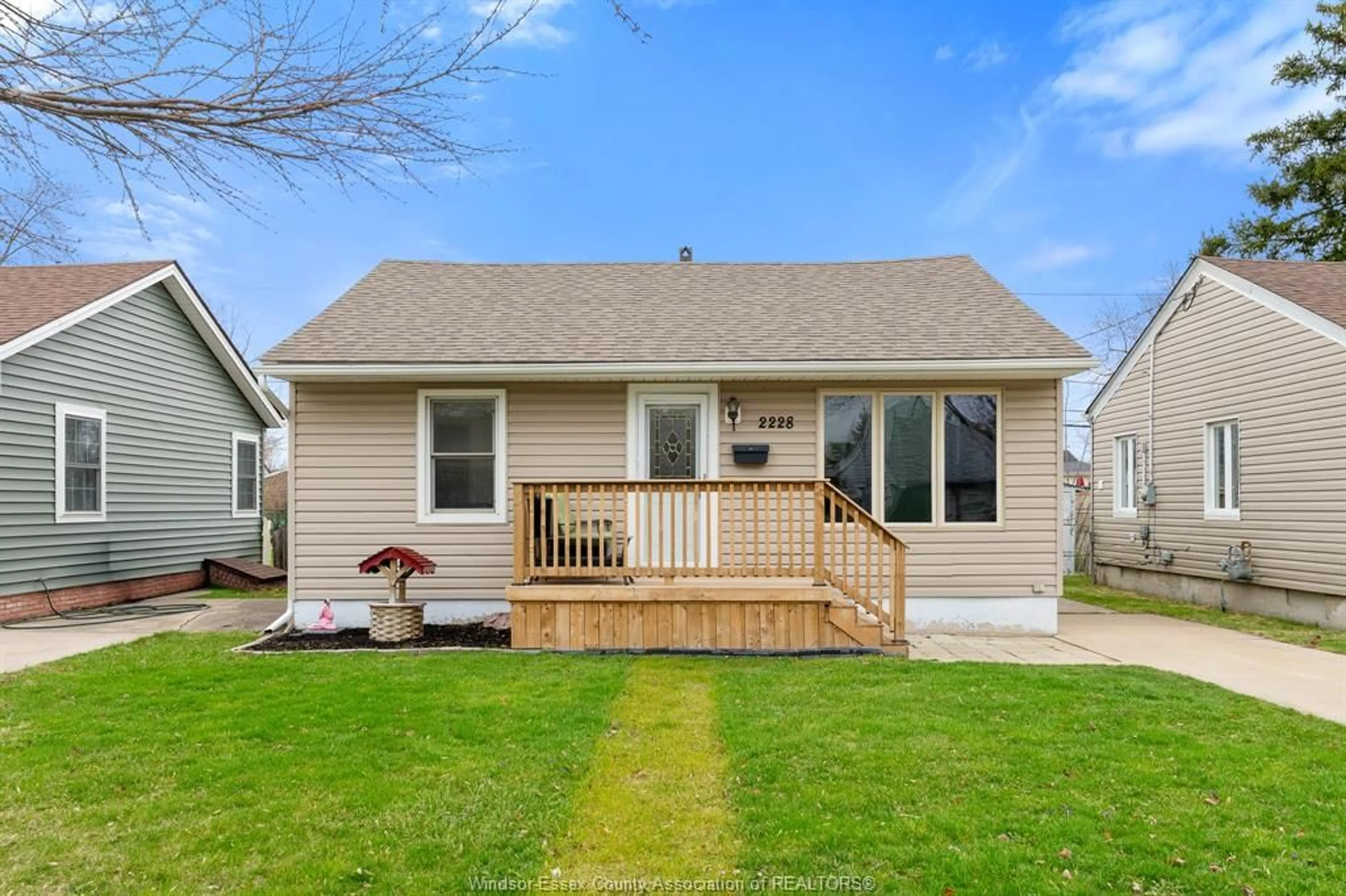 Home with vinyl exterior material, street for 2228 Elsmere Ave, Windsor Ontario N8W 2C6