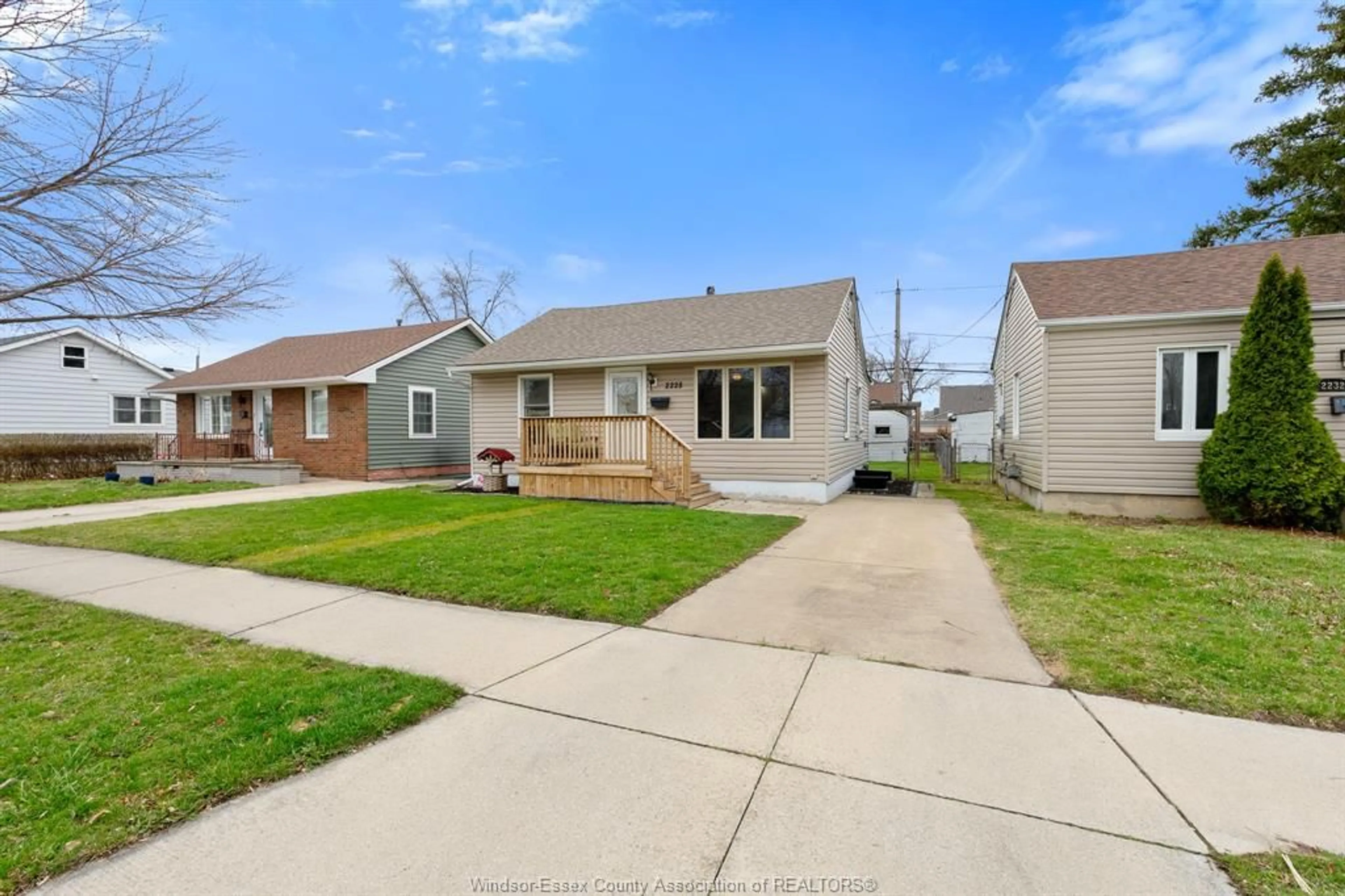 A pic from outside/outdoor area/front of a property/back of a property/a pic from drone, street for 2228 Elsmere Ave, Windsor Ontario N8W 2C6