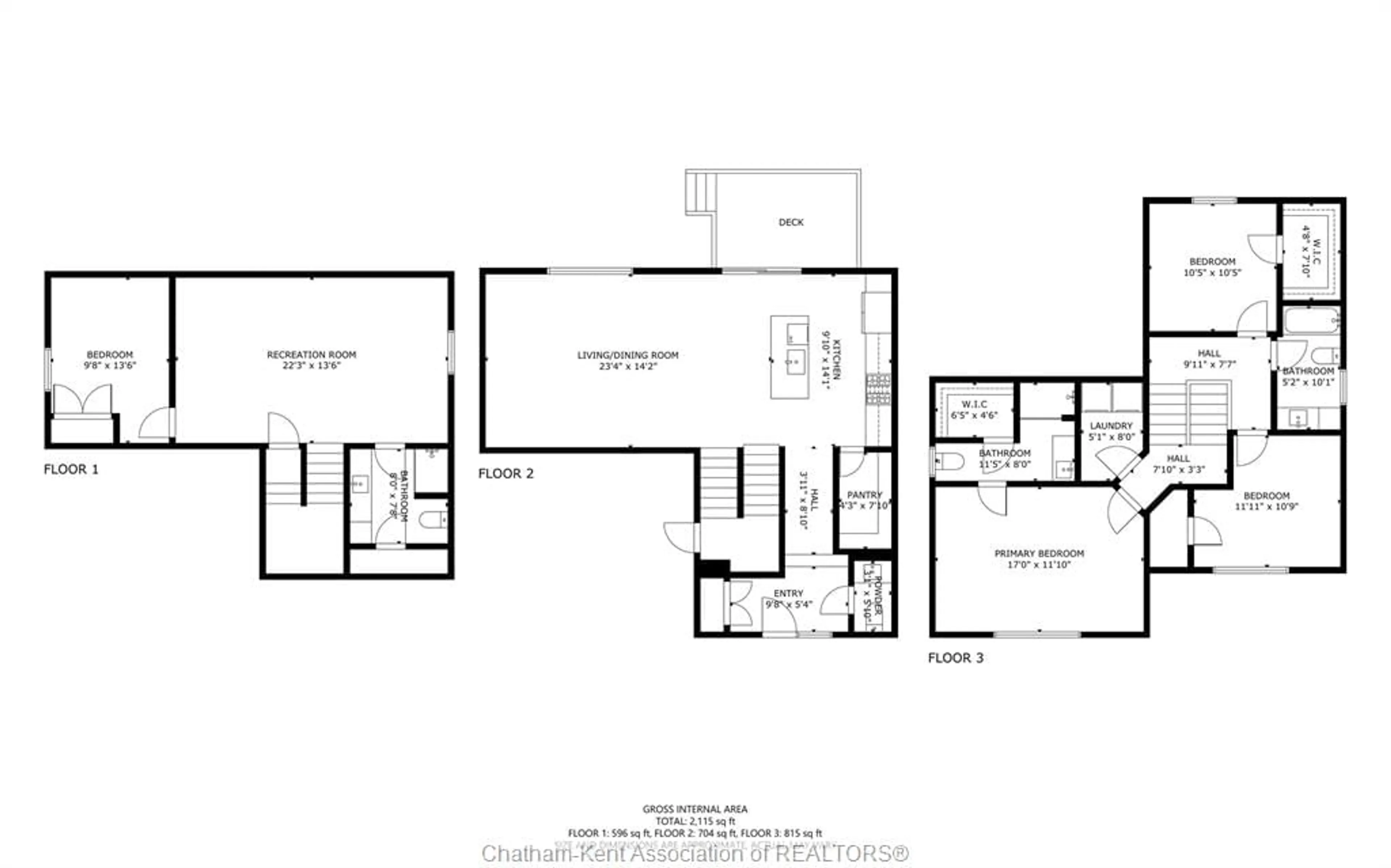 Floor plan for 15 Churchill Park Rd, Chatham Ontario N7M 6M2