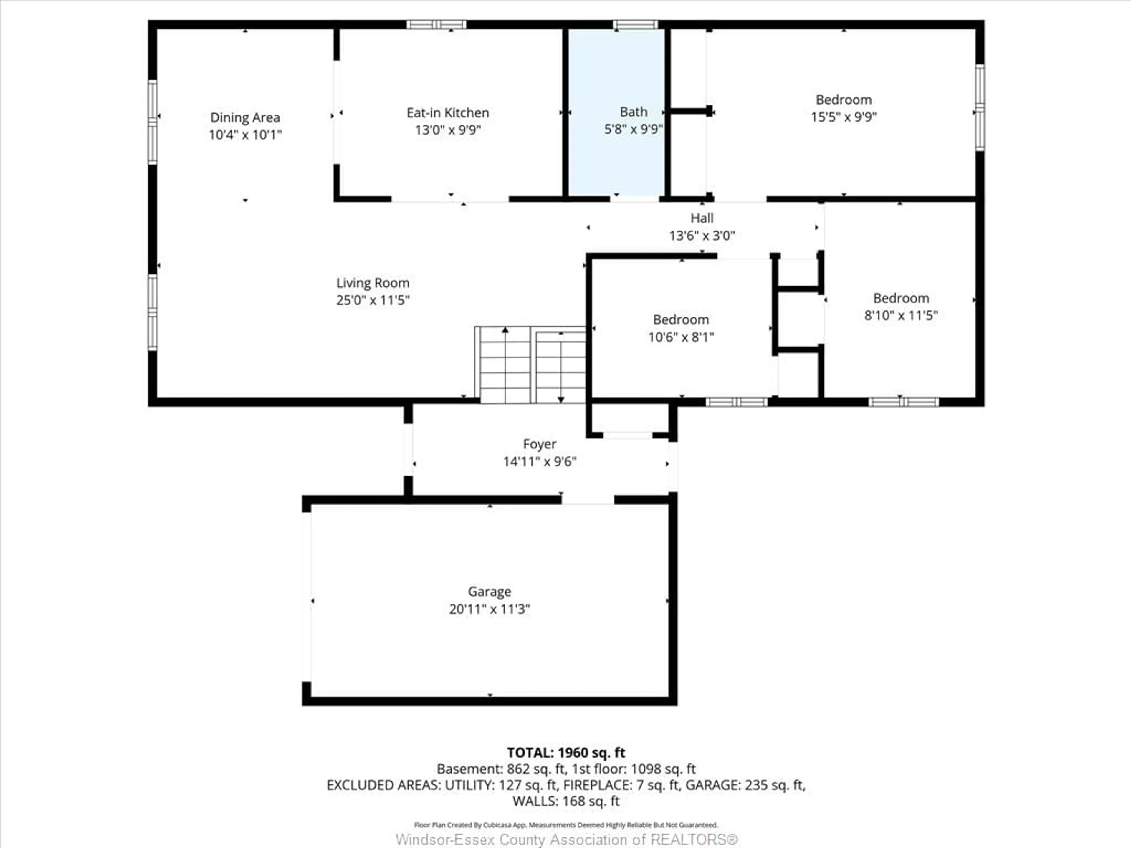 Floor plan for 3195 Conservation Dr, Windsor Ontario N8W 5B8