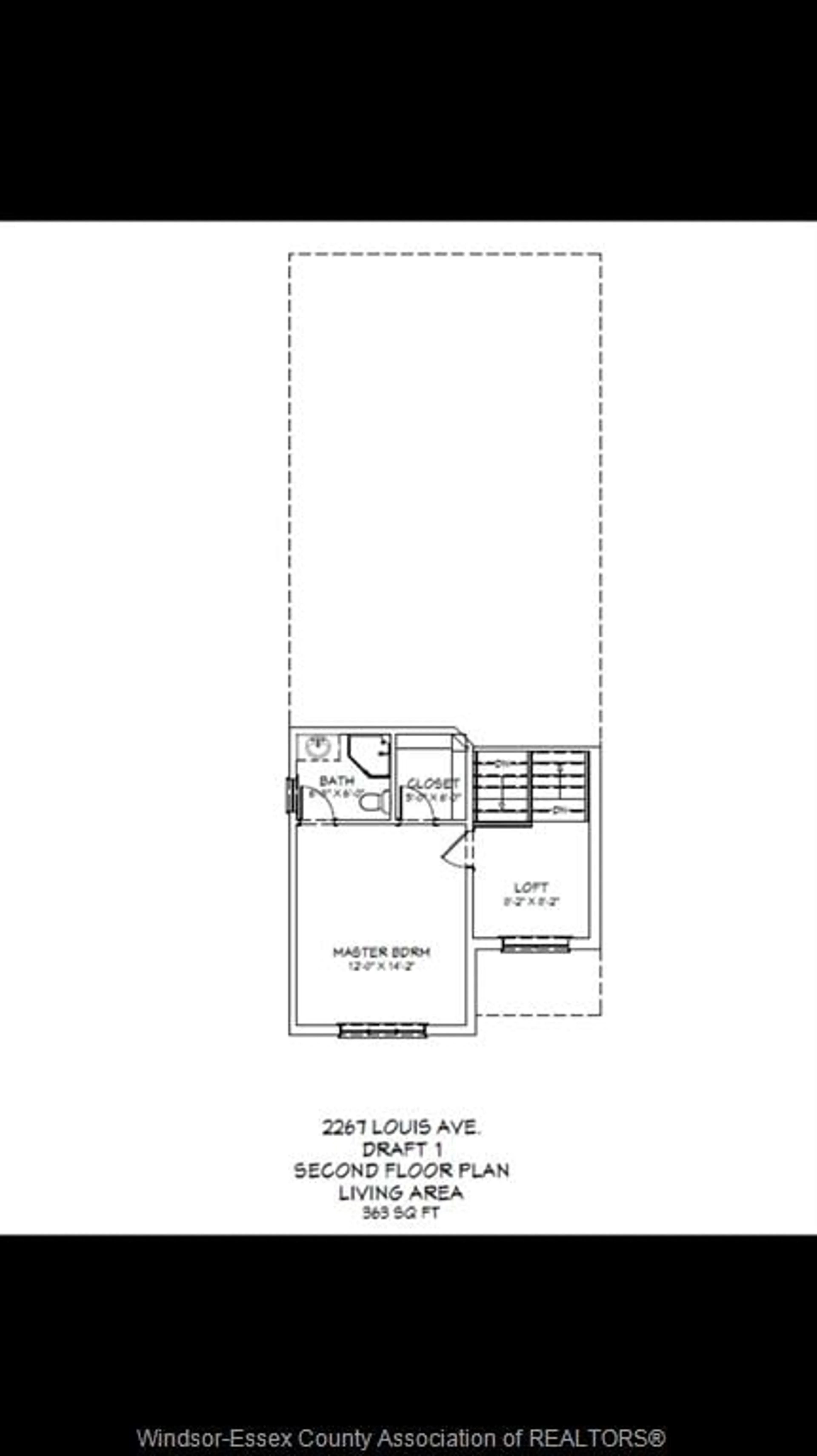 Floor plan for 2264 LOUIS Ave, Windsor Ontario N8X 4C2