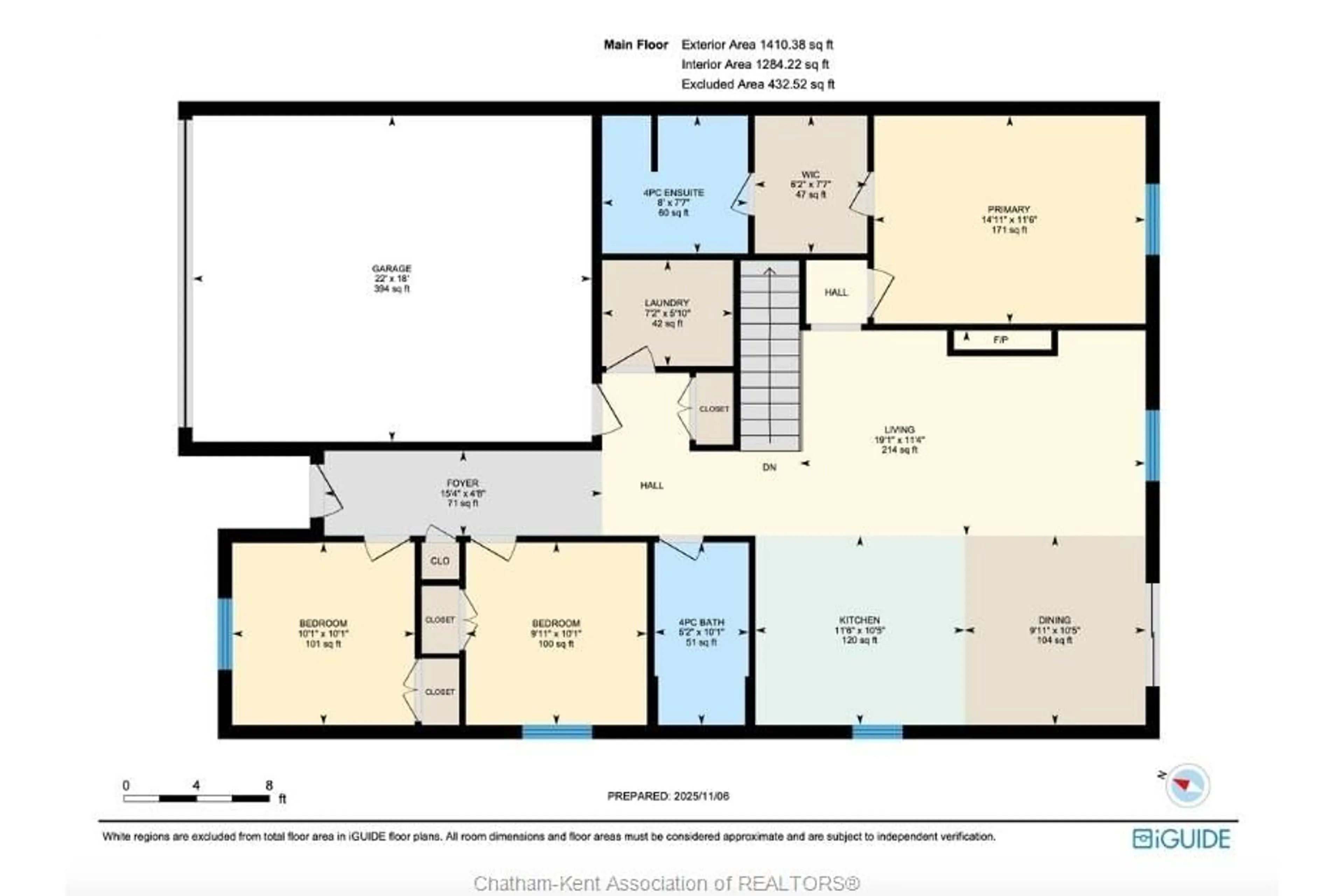 Floor plan for 8 Cornerstone Pl, Chatham Ontario N7M 0V8