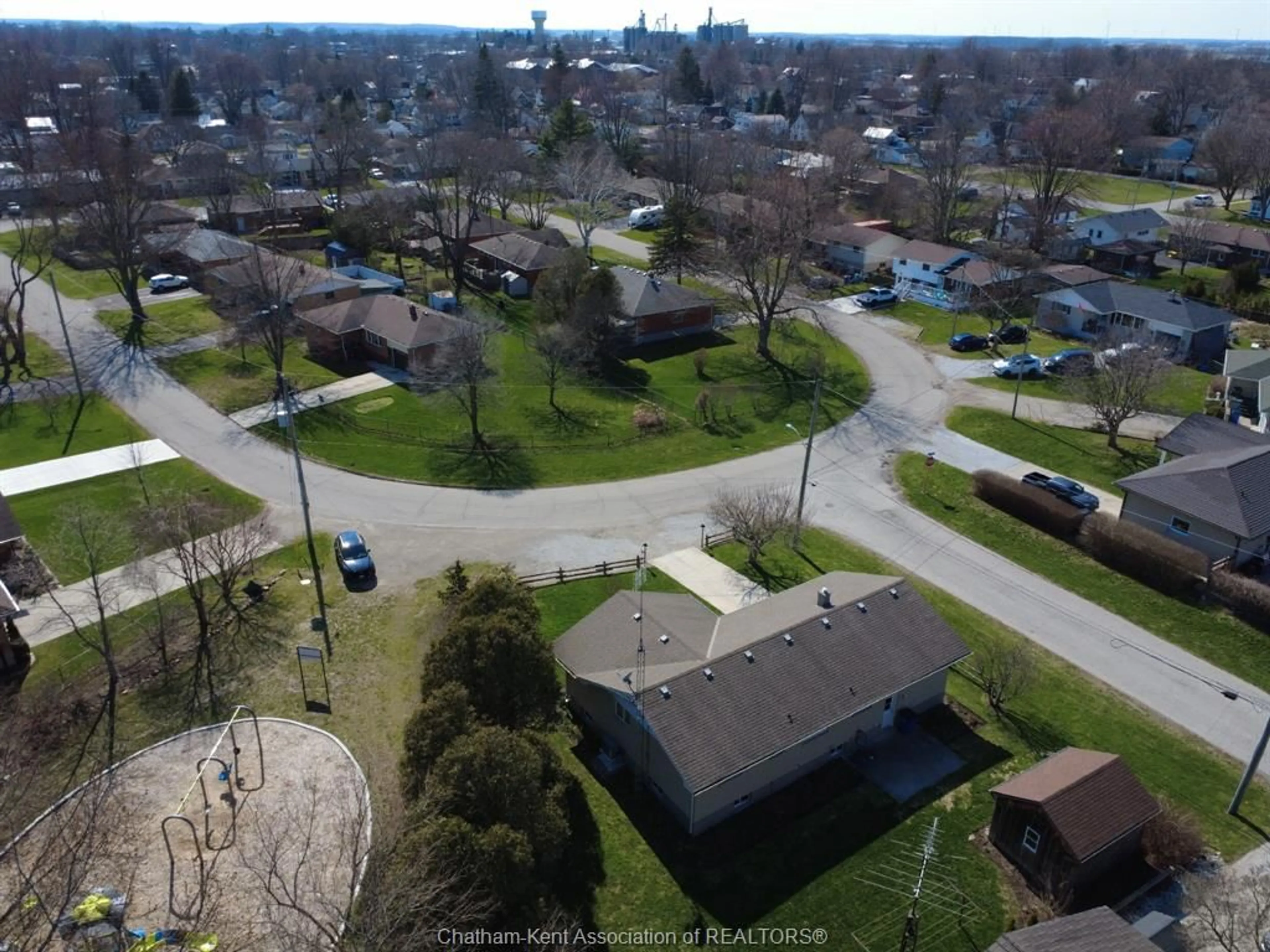 A pic from outside/outdoor area/front of a property/back of a property/a pic from drone, street for 56 Ford Cres, Blenheim Ontario N0P 1A0