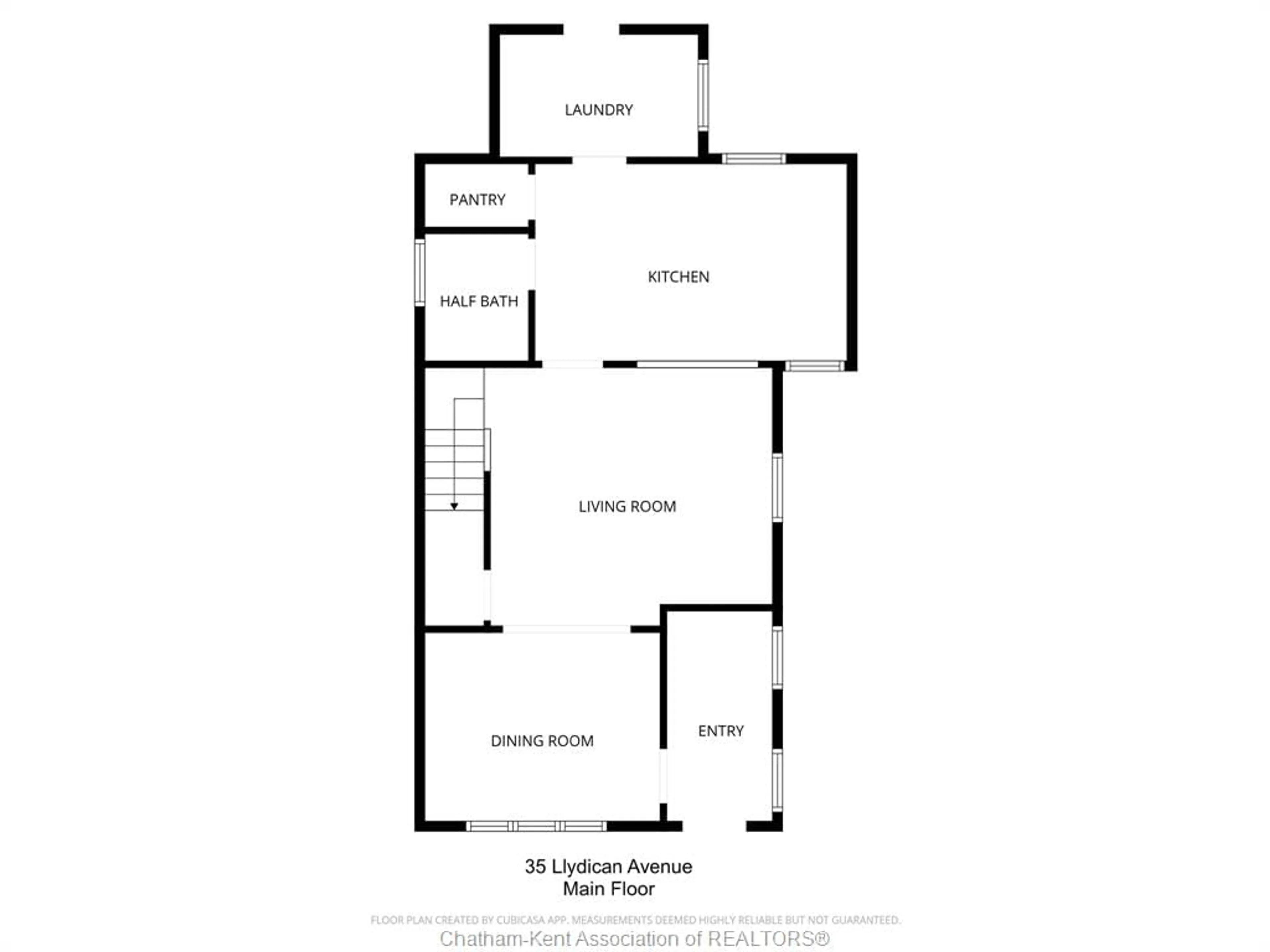 Floor plan for 35 Llydican Ave, Chatham Ontario N7L 3E4
