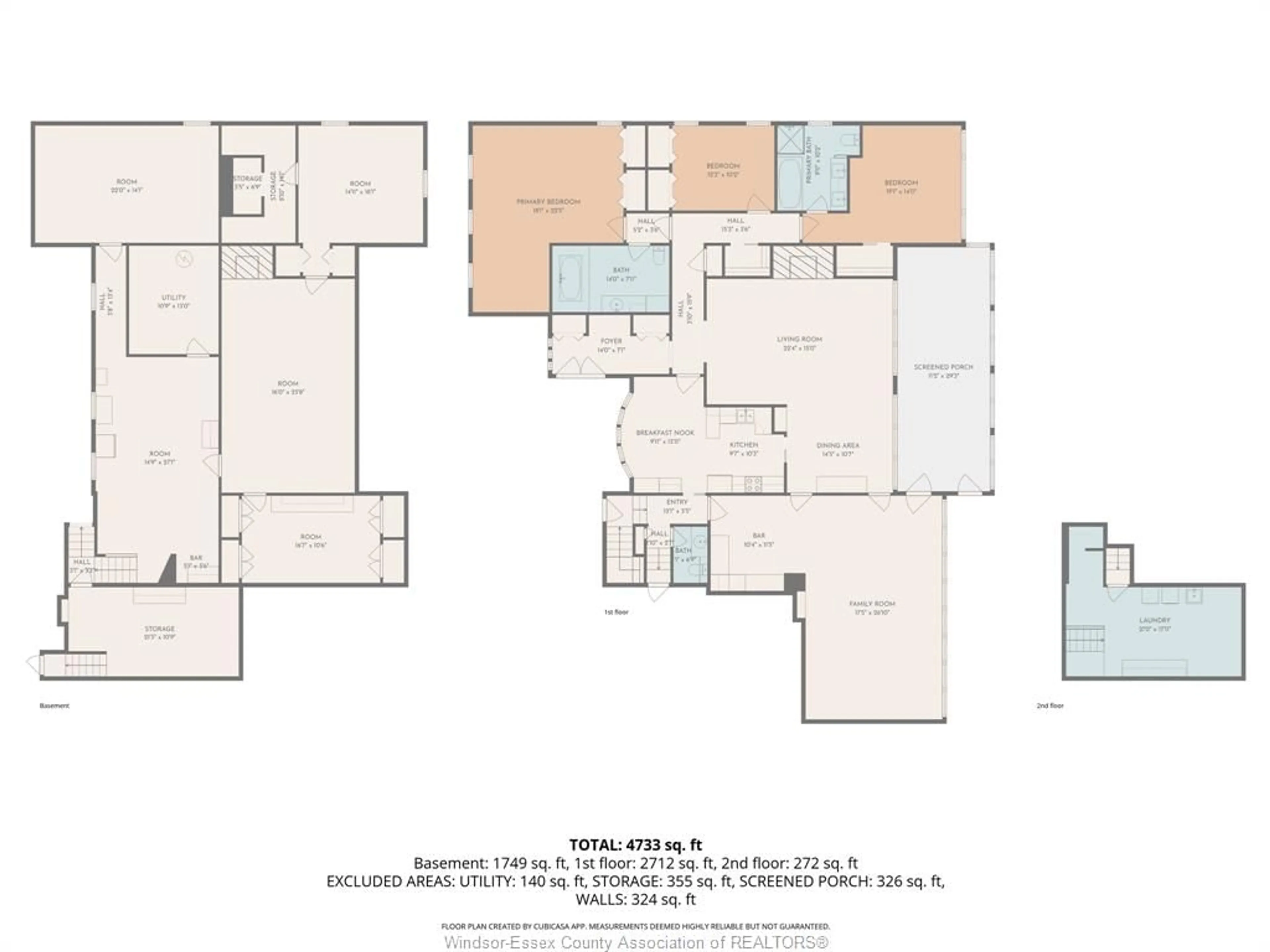 Floor plan for 4470 Riverside, Windsor Ontario N8Y 1B8