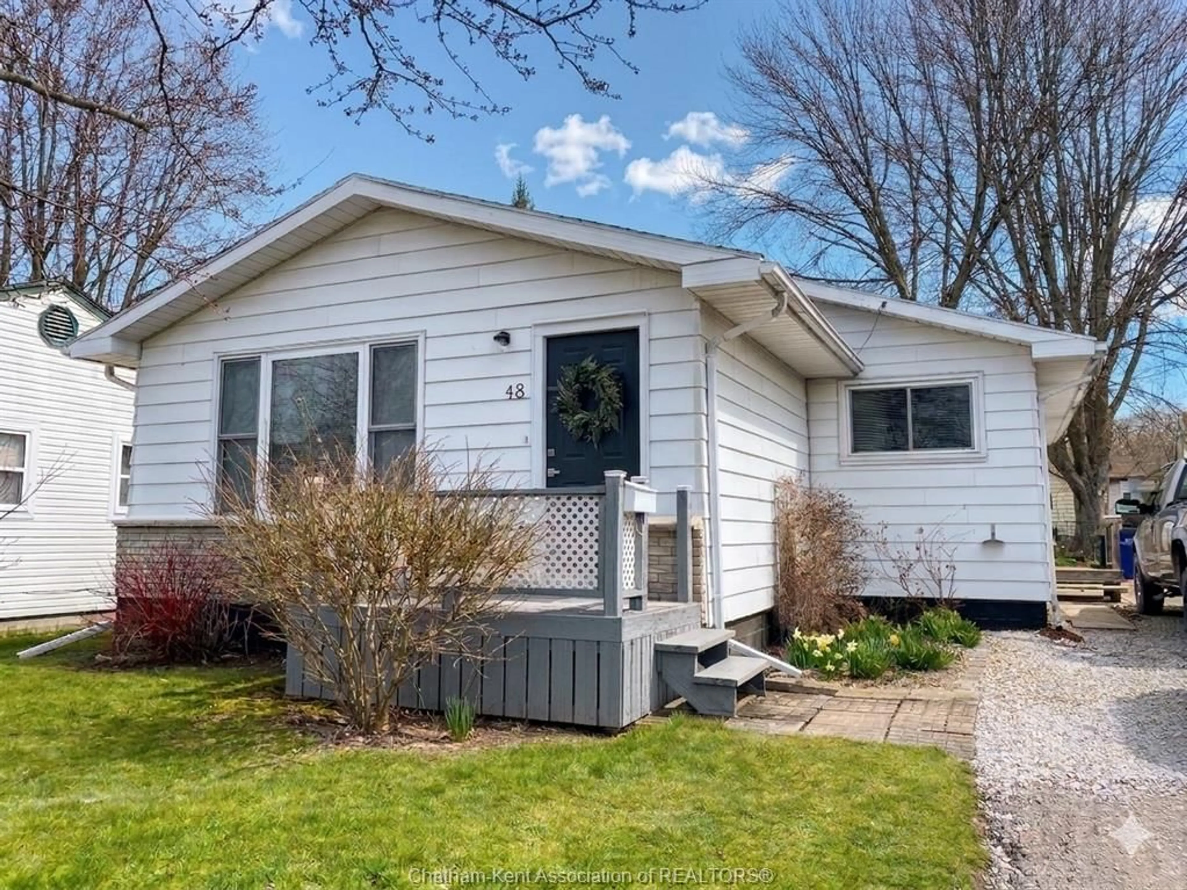 Home with vinyl exterior material, street for 48 Anger St, Blenheim Ontario N0P 1A0