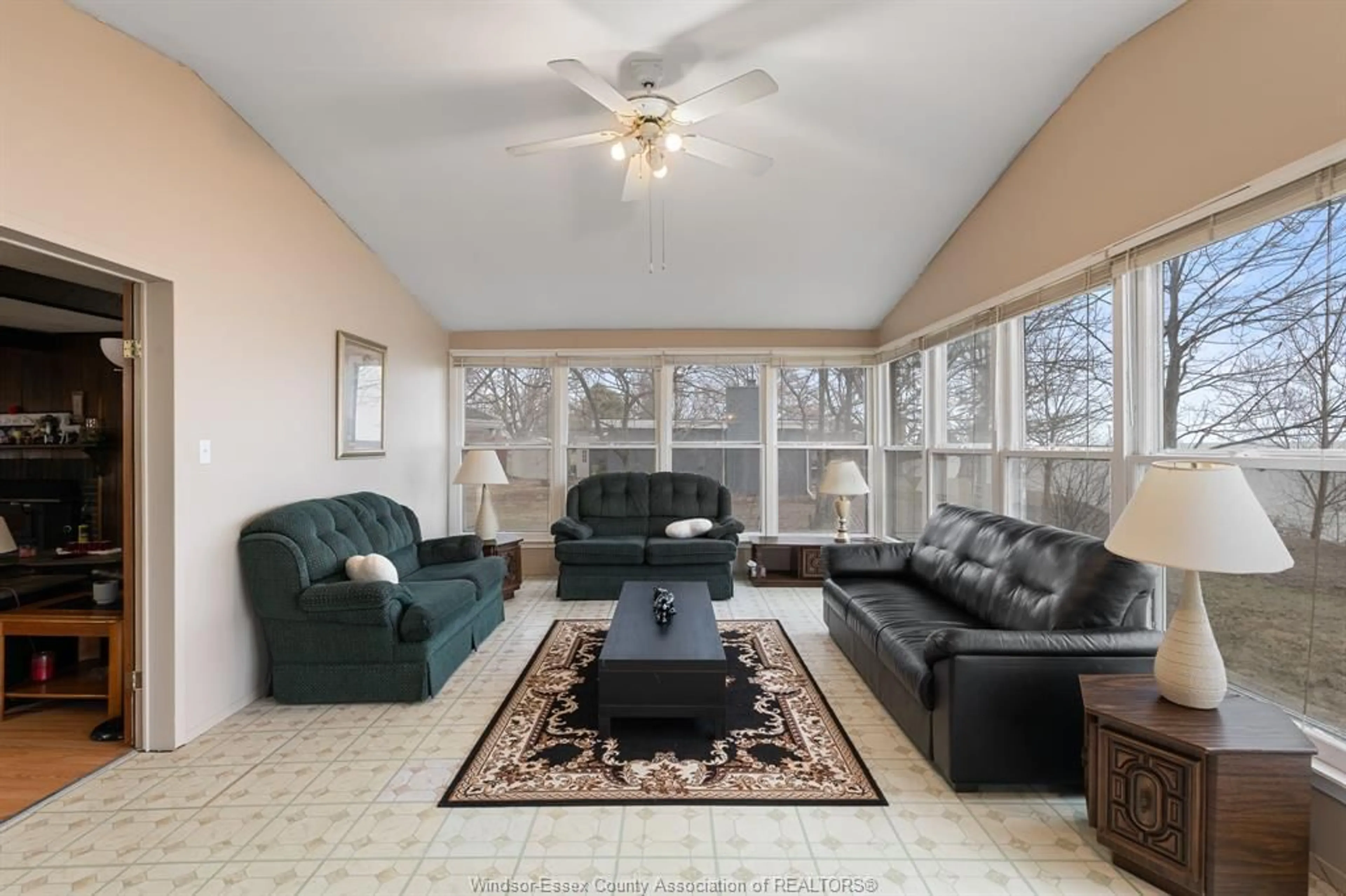 Living room with furniture, ceramic/tile floor for 1956 Ocean Blvd, Wheatley Ontario N0P 2P0