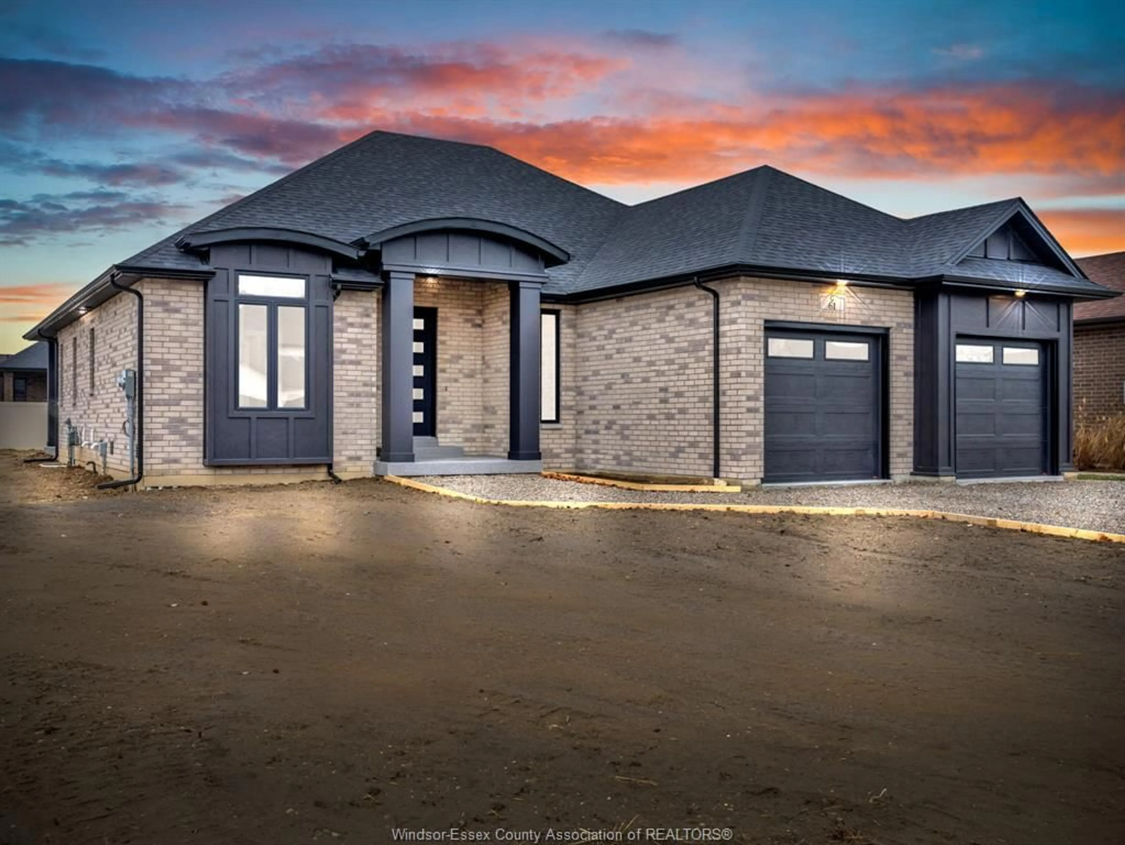 Home with brick exterior material, street for 61 HILTON Crt, Amherstburg Ontario N9V 4B6