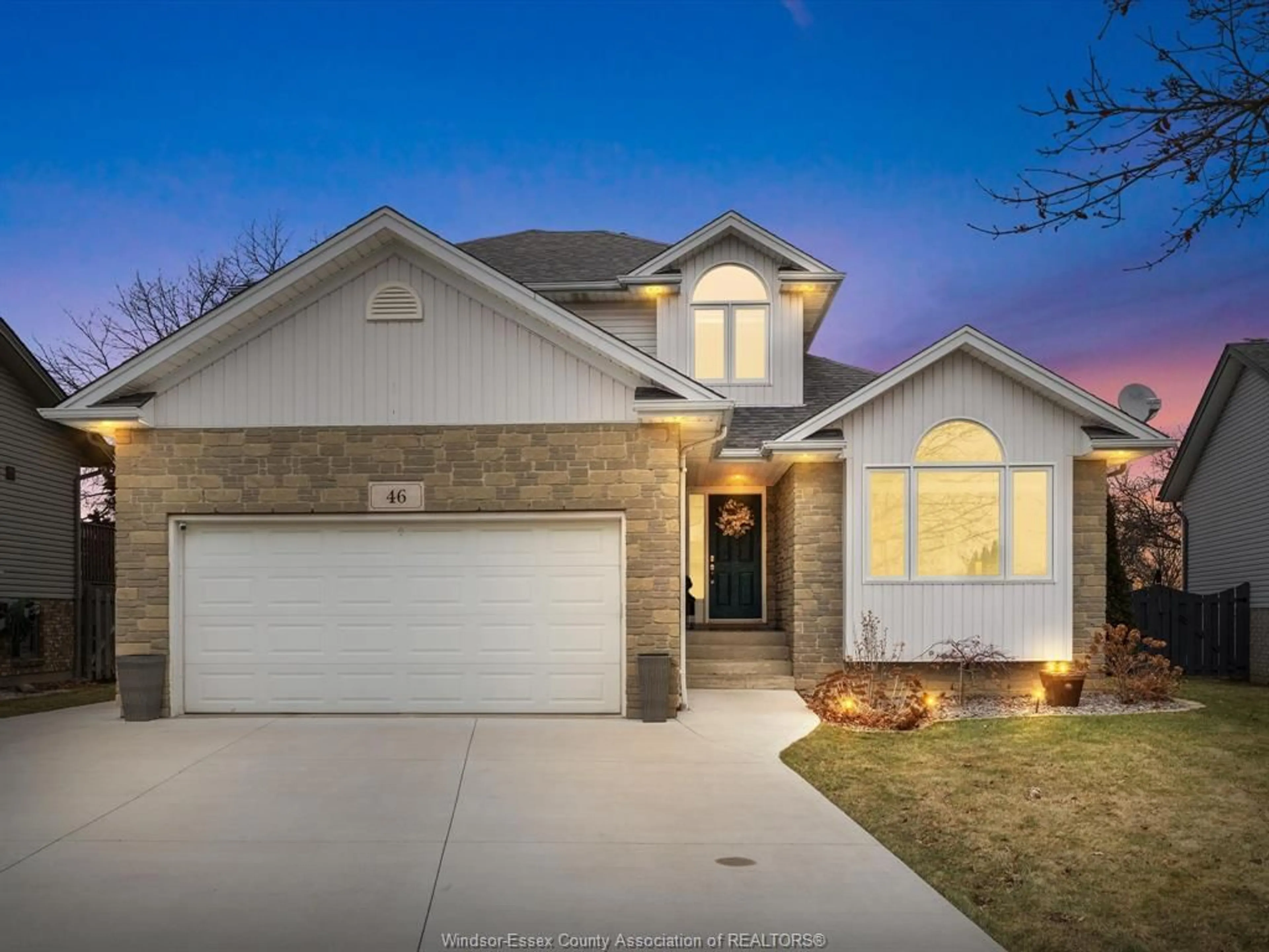 Home with brick exterior material, street for 46 Brush Cres, Amherstburg Ontario N9V 3Y5