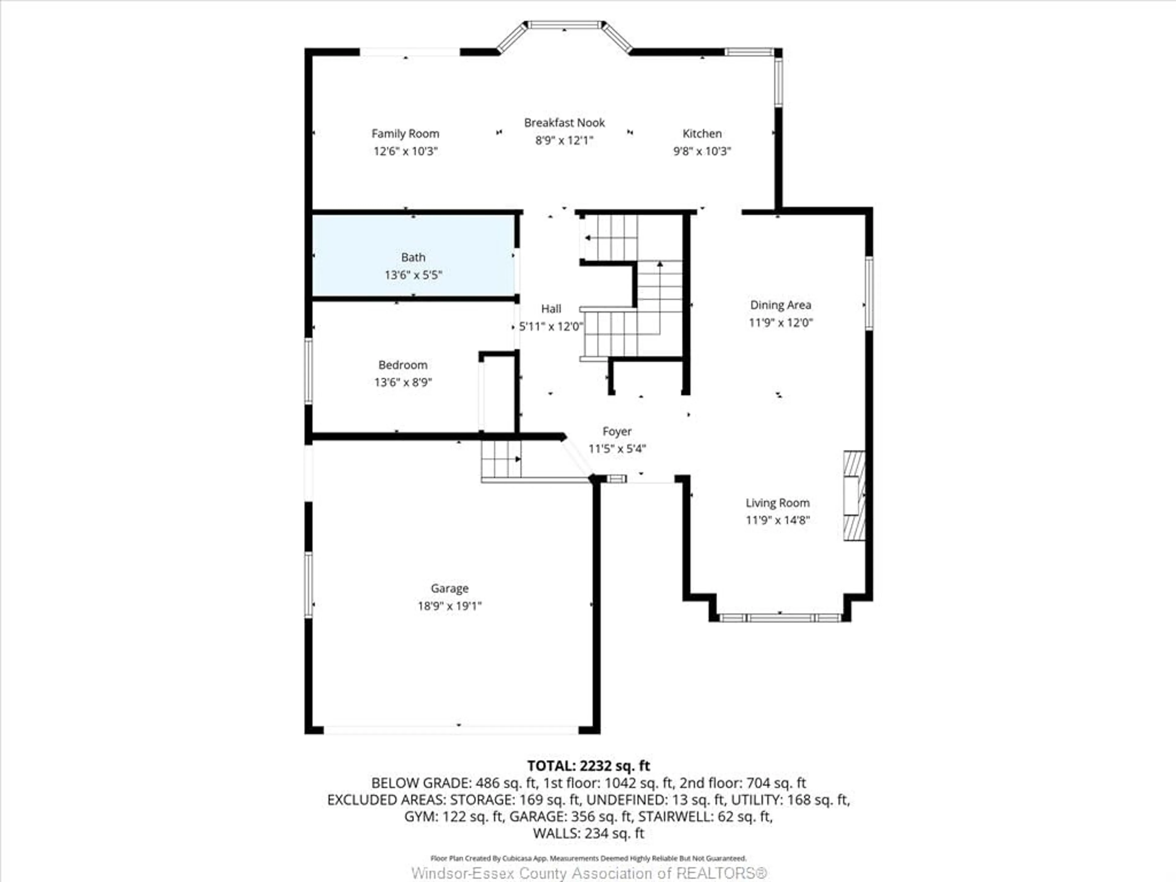 Floor plan for 46 Brush Cres, Amherstburg Ontario N9V 3Y5