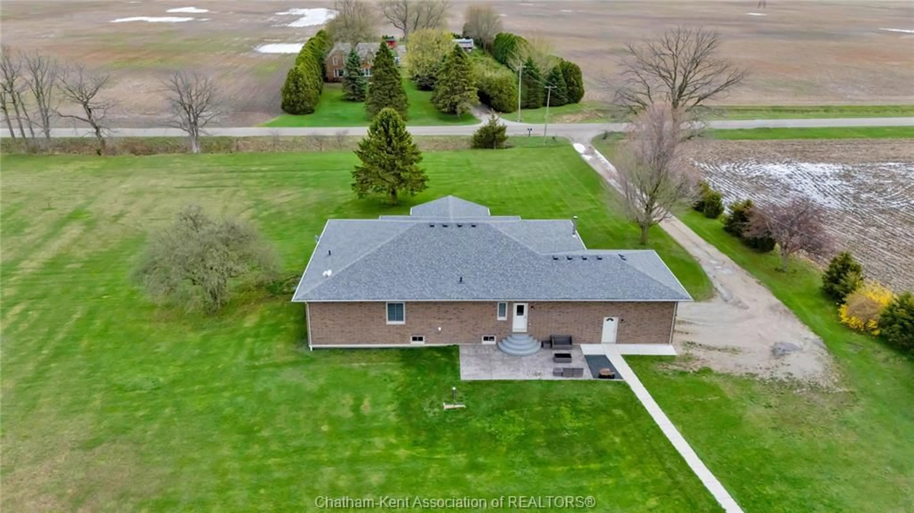 A pic from outside/outdoor area/front of a property/back of a property/a pic from drone, unknown for 10637 Boundary Line, Kent Bridge Ontario N0P 1V0