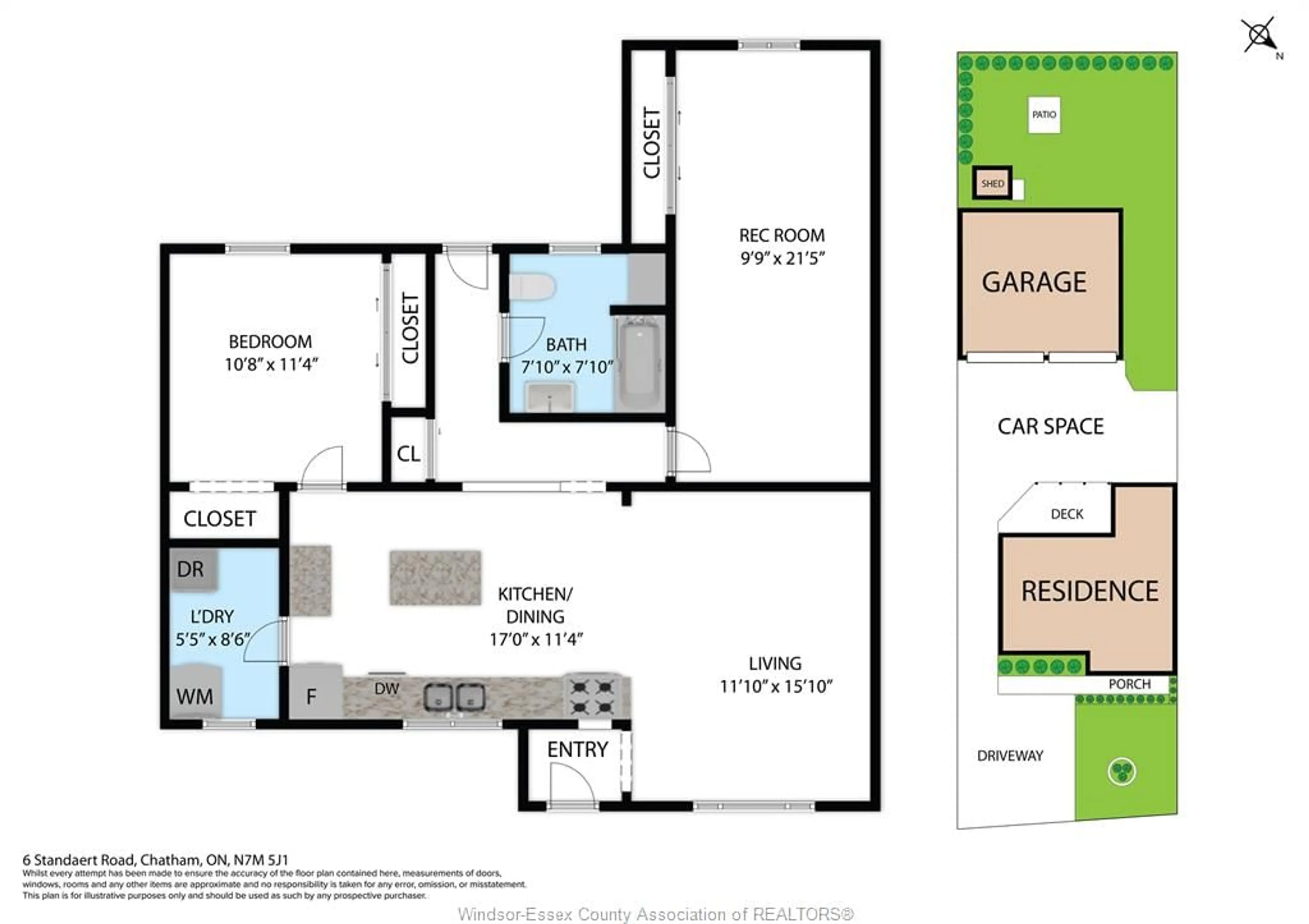 Floor plan for 6 Standaert Rd, Chatham Ontario N7M 5J7