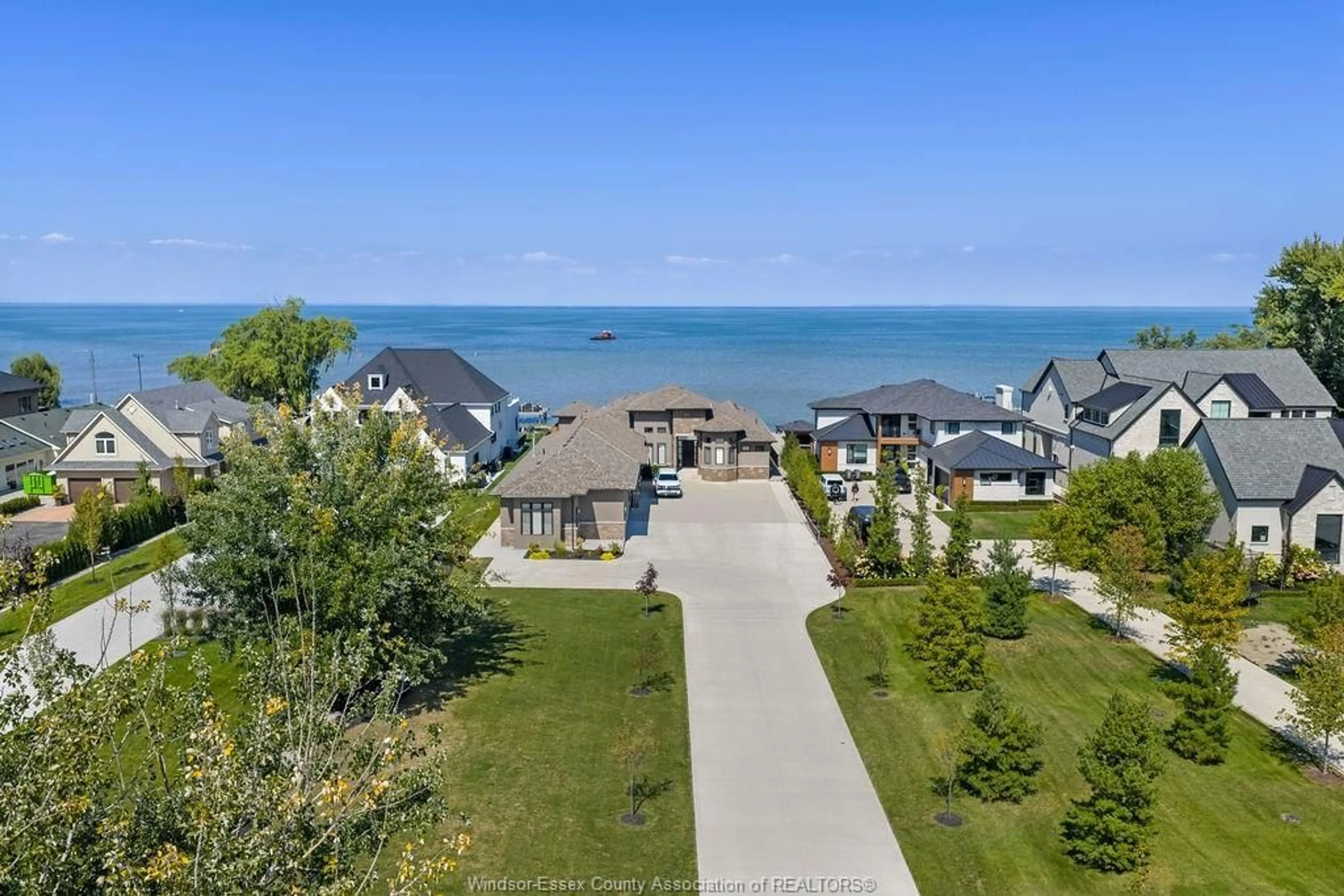 A pic from outside/outdoor area/front of a property/back of a property/a pic from drone, water/lake/river/ocean view for 1014 LILYDALE, Lakeshore Ontario N0R 1A0